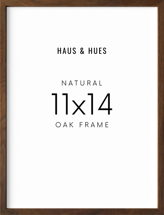 11x14 in, Set of 4, Walnut Oak Frame