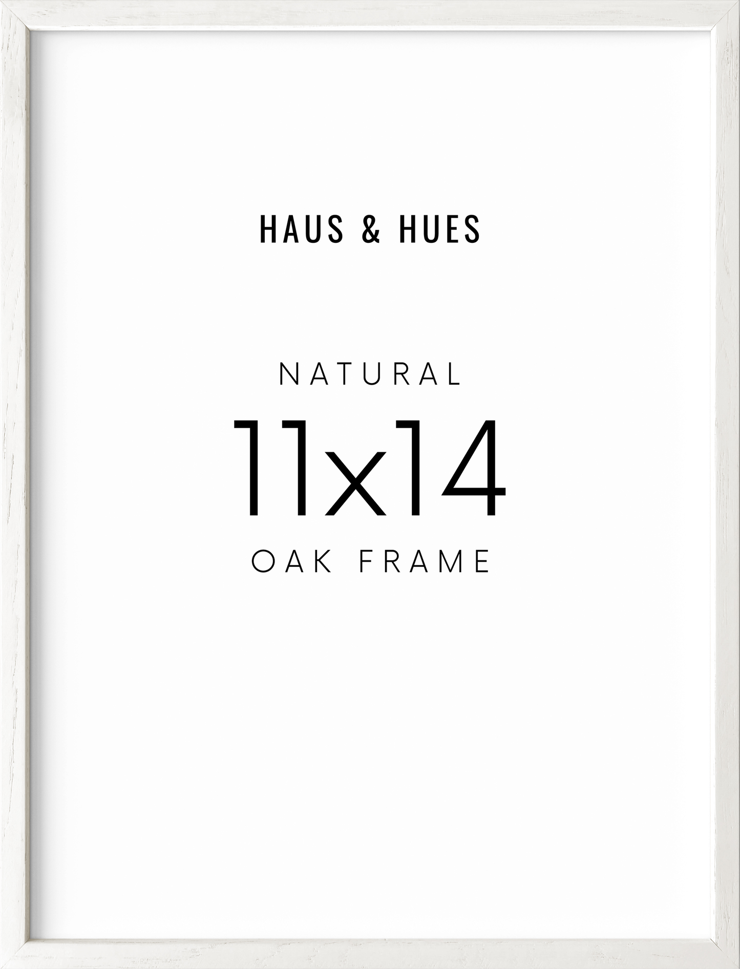 11x14 in, Individual, White Oak Frame