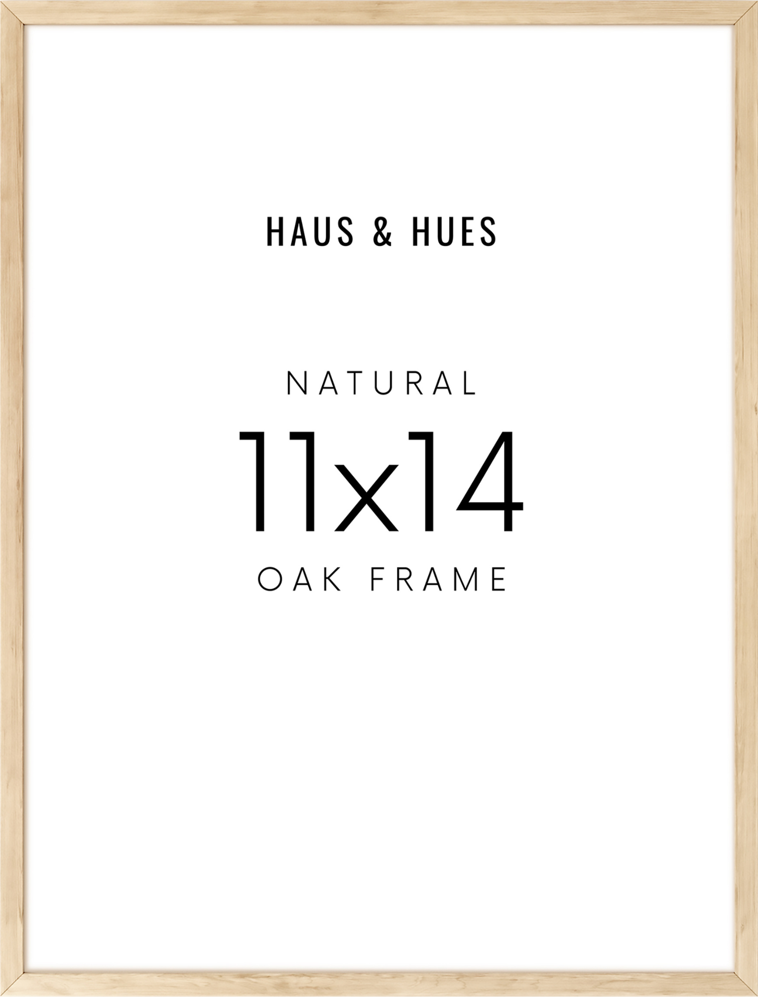 11x14 in, Individual, Beige Oak Frame