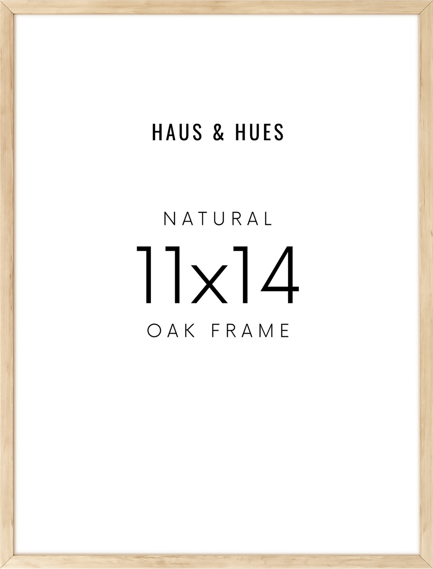 11x14 in, Set of 6, Beige Oak Frame