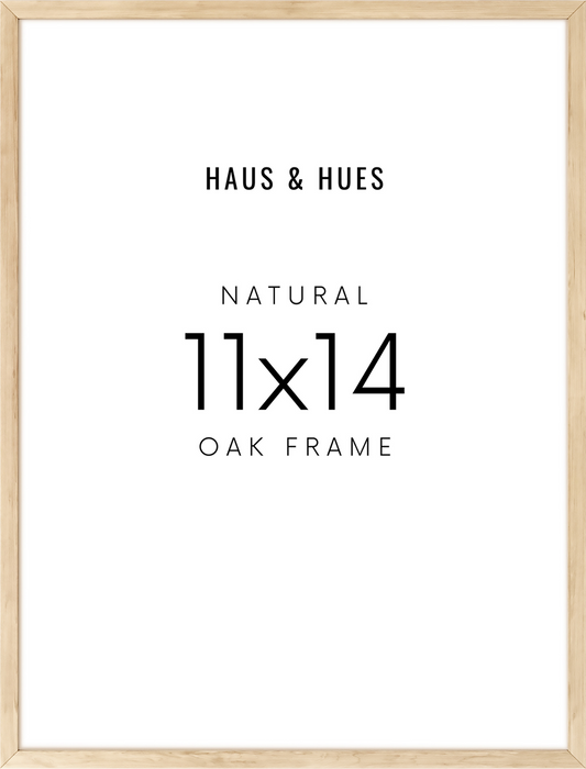 11x14 in, Set of 4, Beige Oak Frame