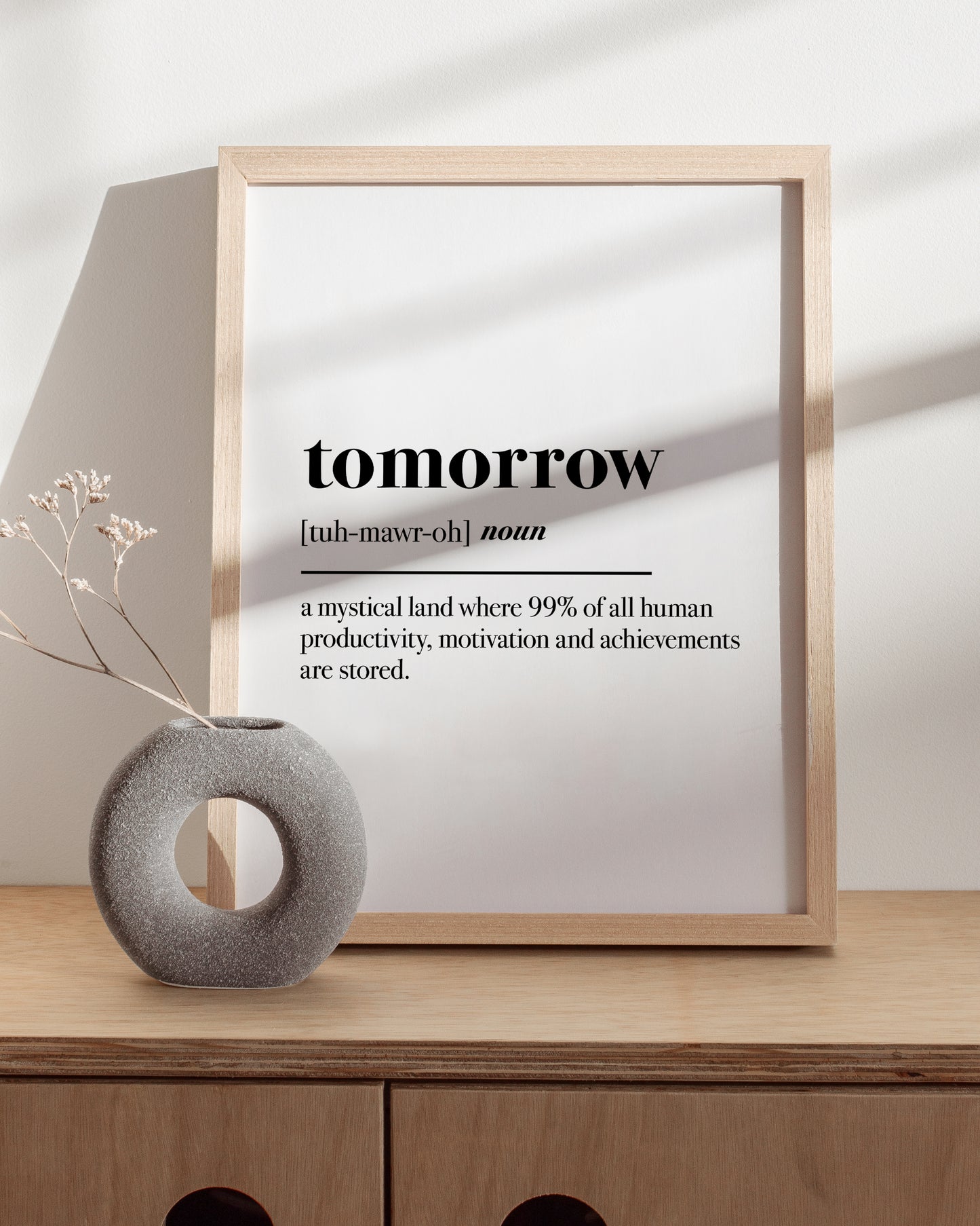 Tomorrow funny definition