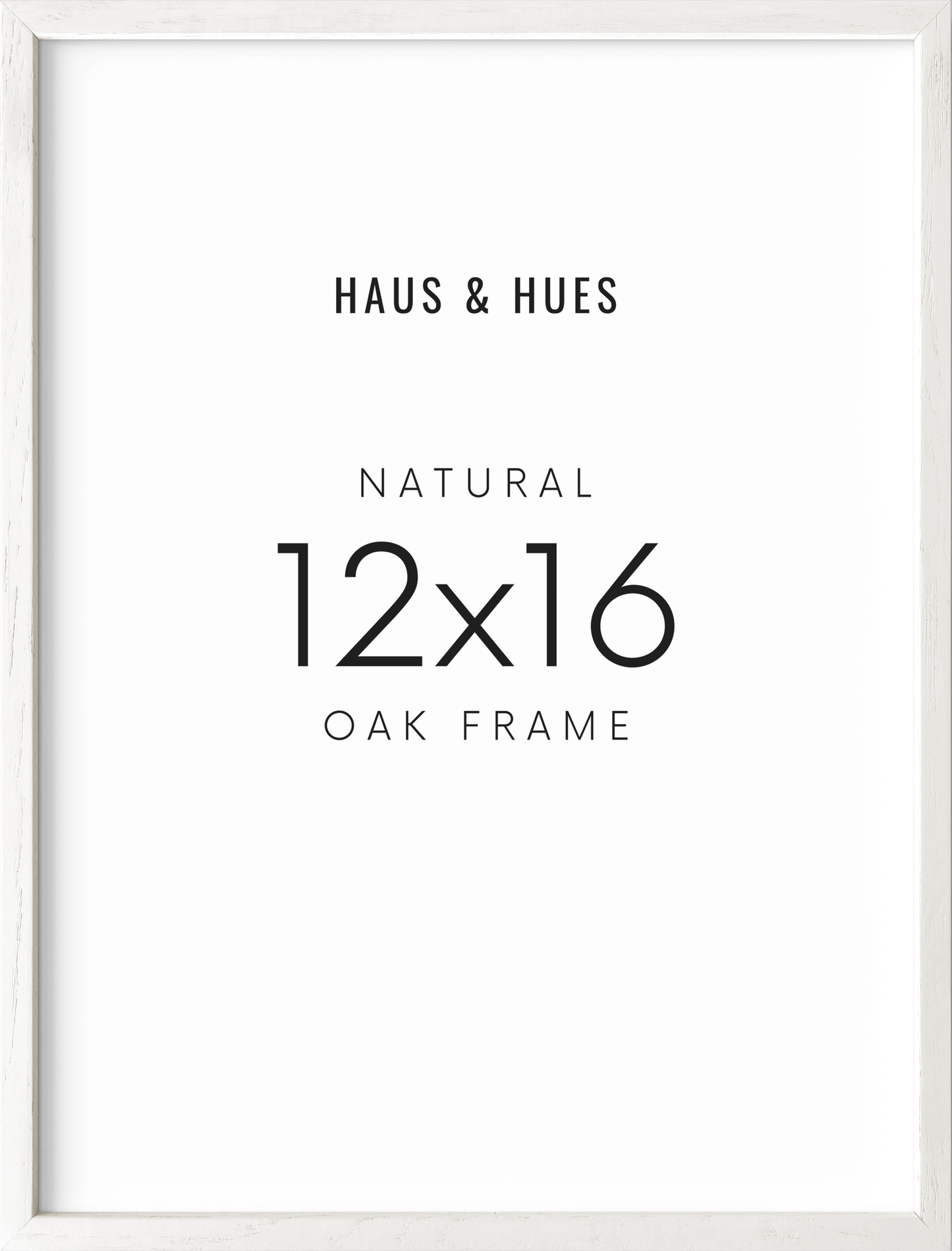 12x16, White Oak Plexi Frame