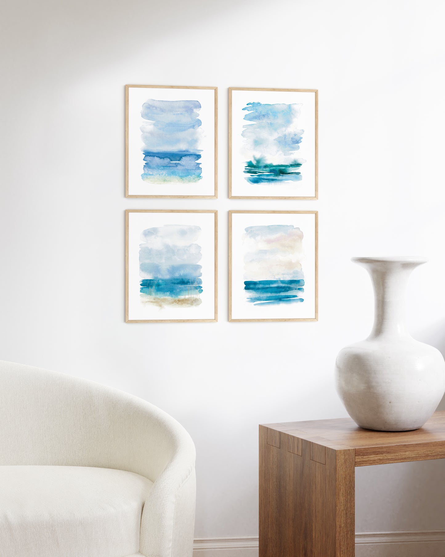 Watercolor seascape