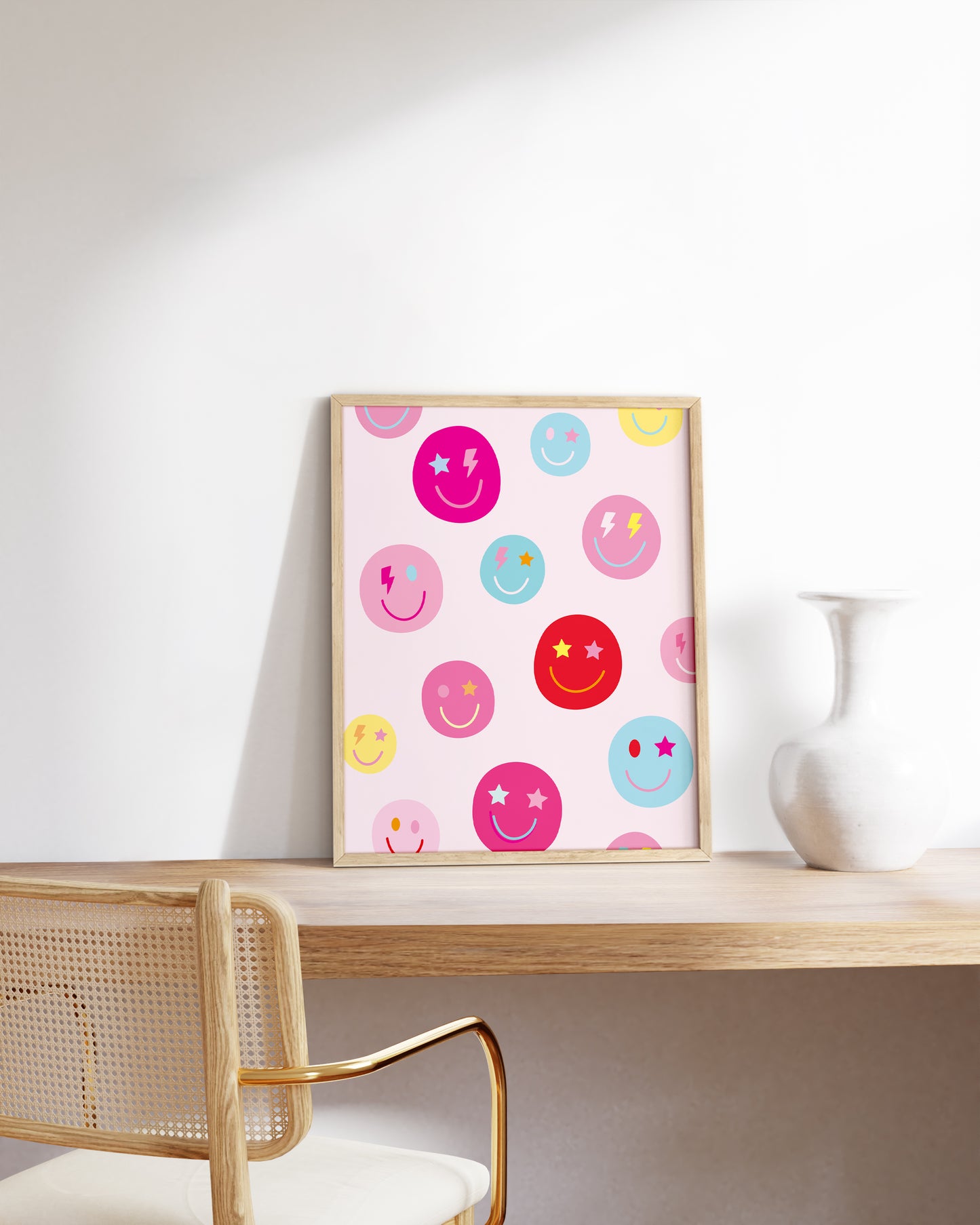 Multi colored smileys