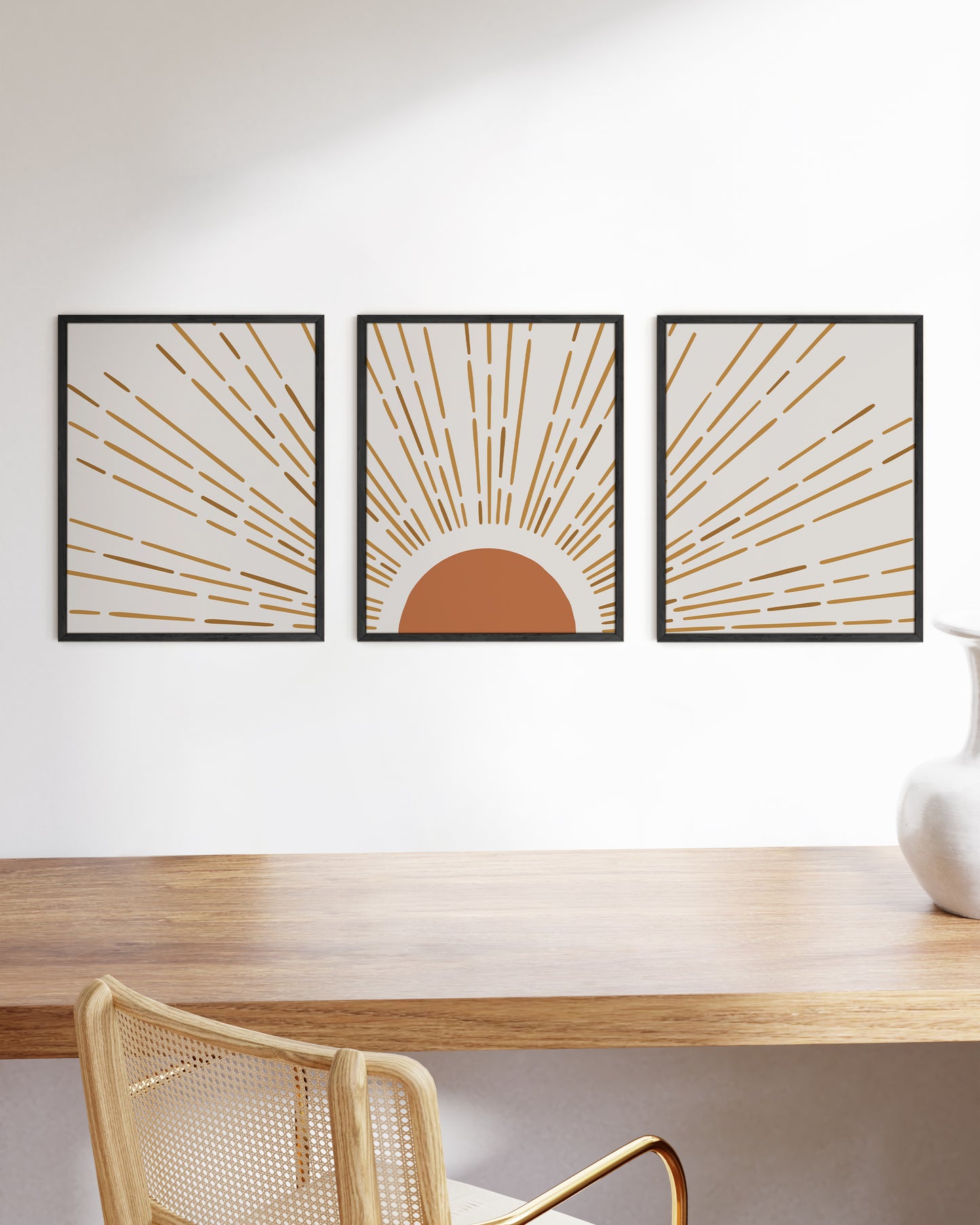 Blazing sun