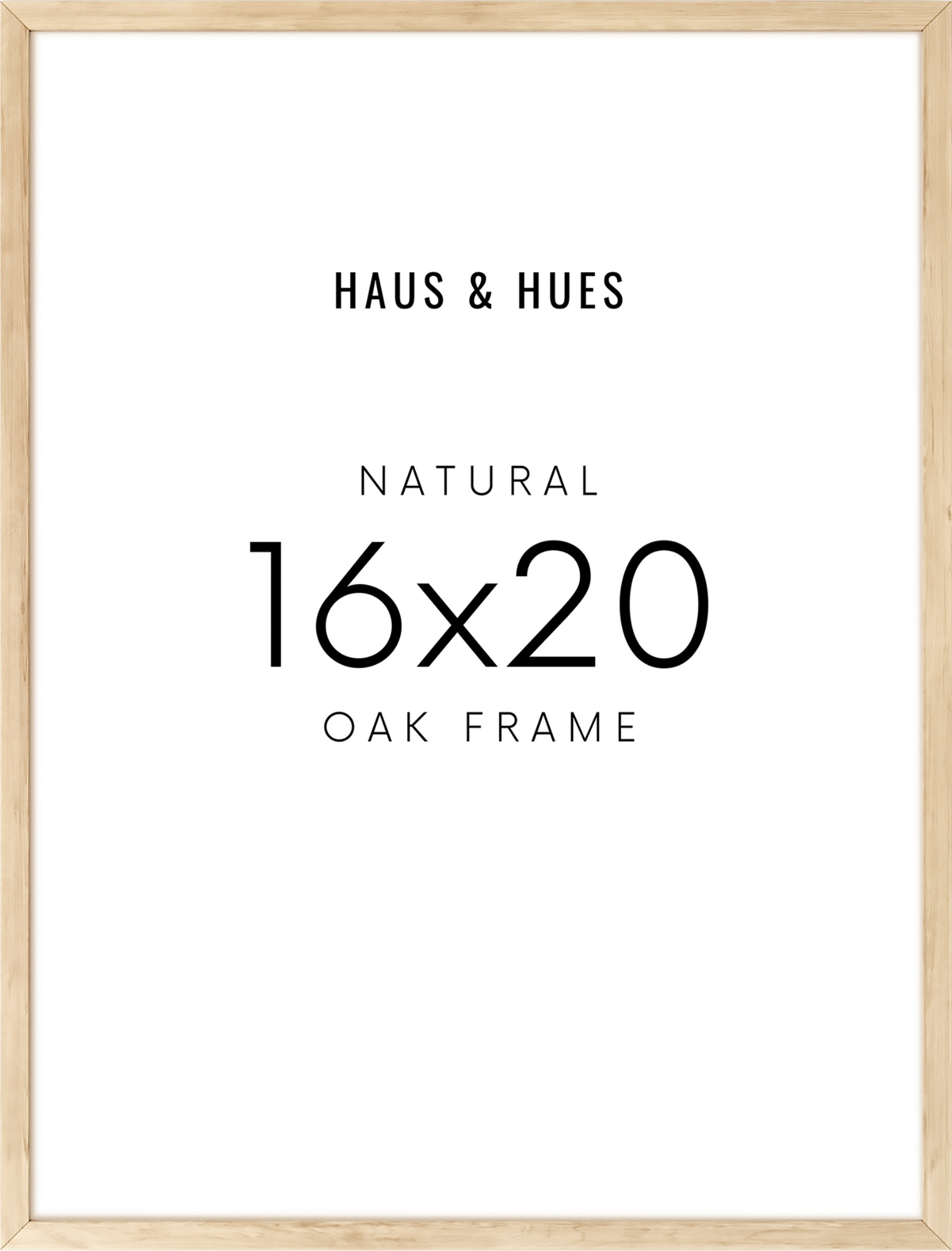 Haus and Hues 16x20 Beige Oak Wood Picture Frame Set of 4 - 16x20 Wood  Picture Frame, 16x20 Frames 4 Pack, 16x20 Poster Frame, 16x20 Frame Wood,  16