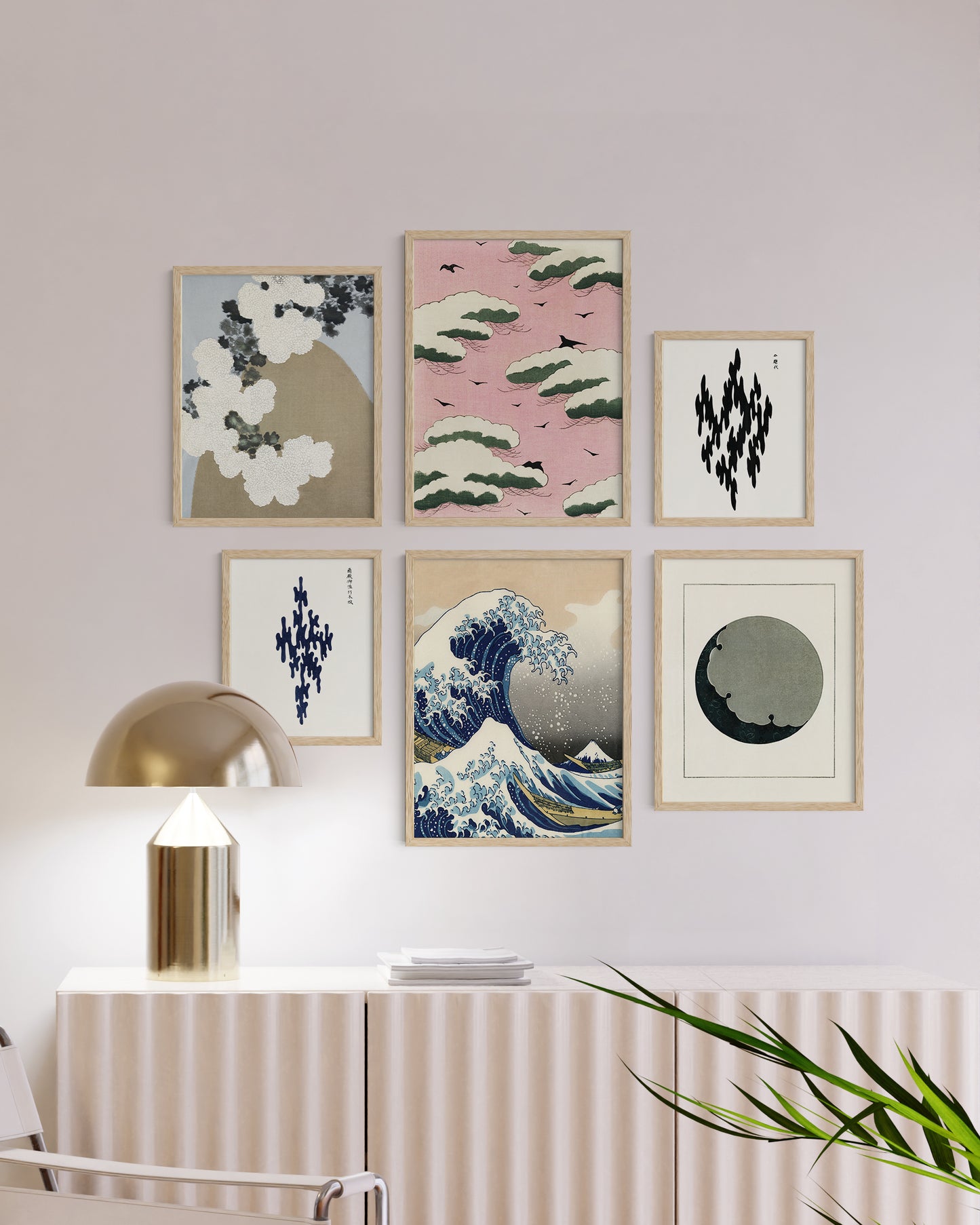 Japanese gallery wall