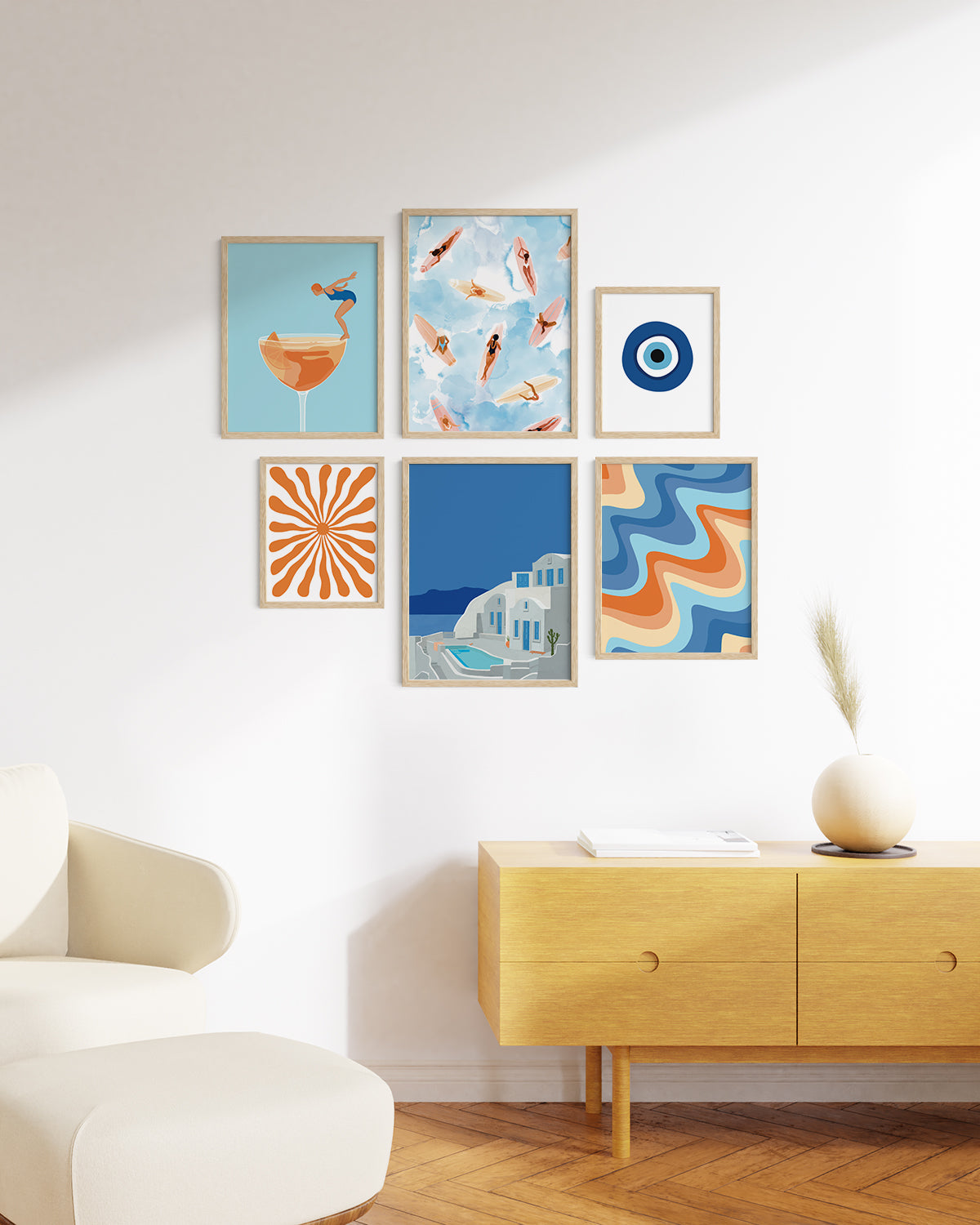 Summer gallery wall