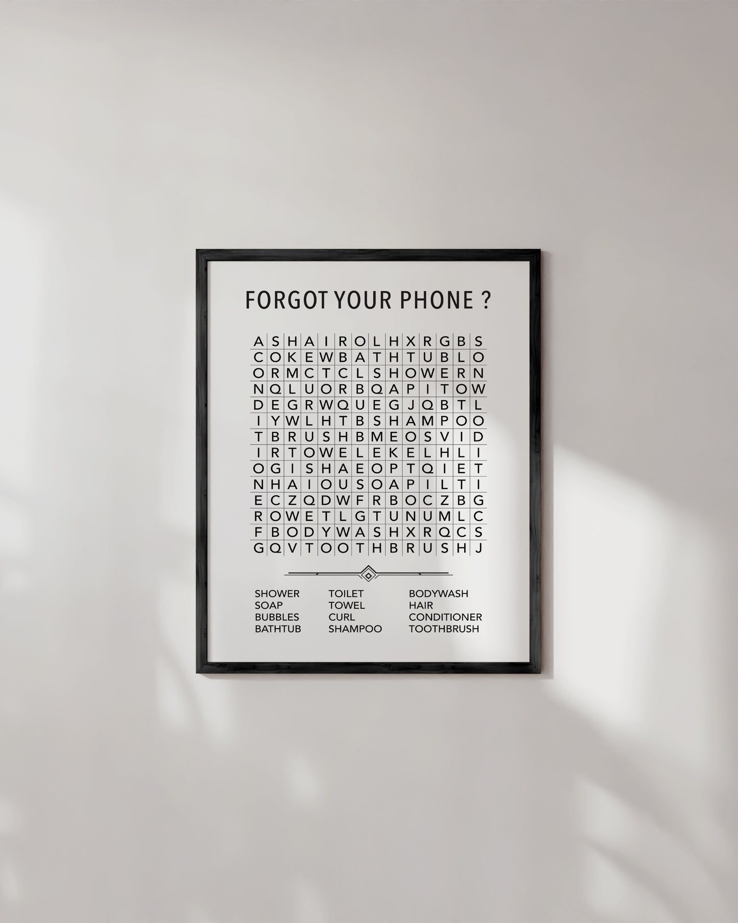 Funny bathroom word search