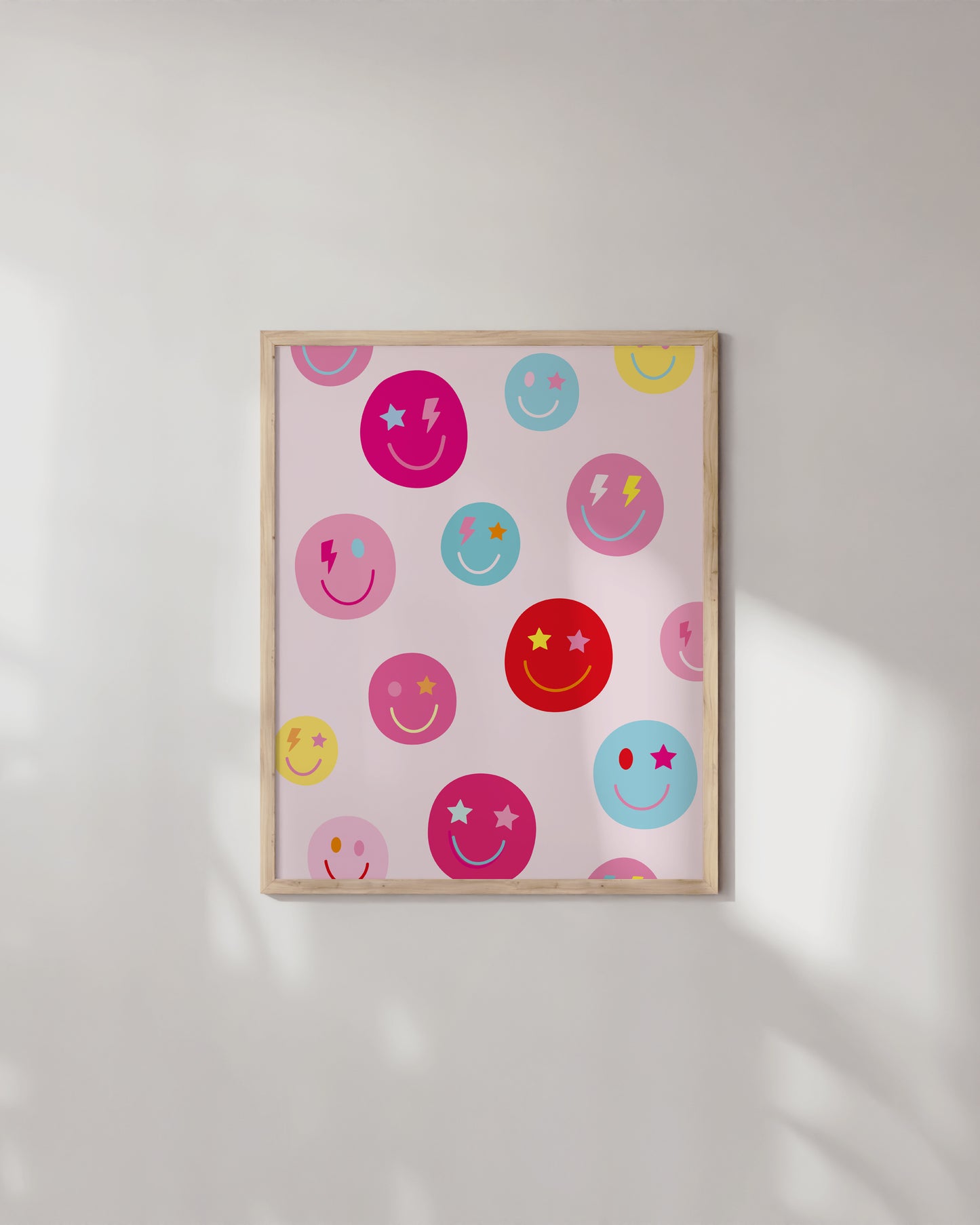 Multi colored smileys