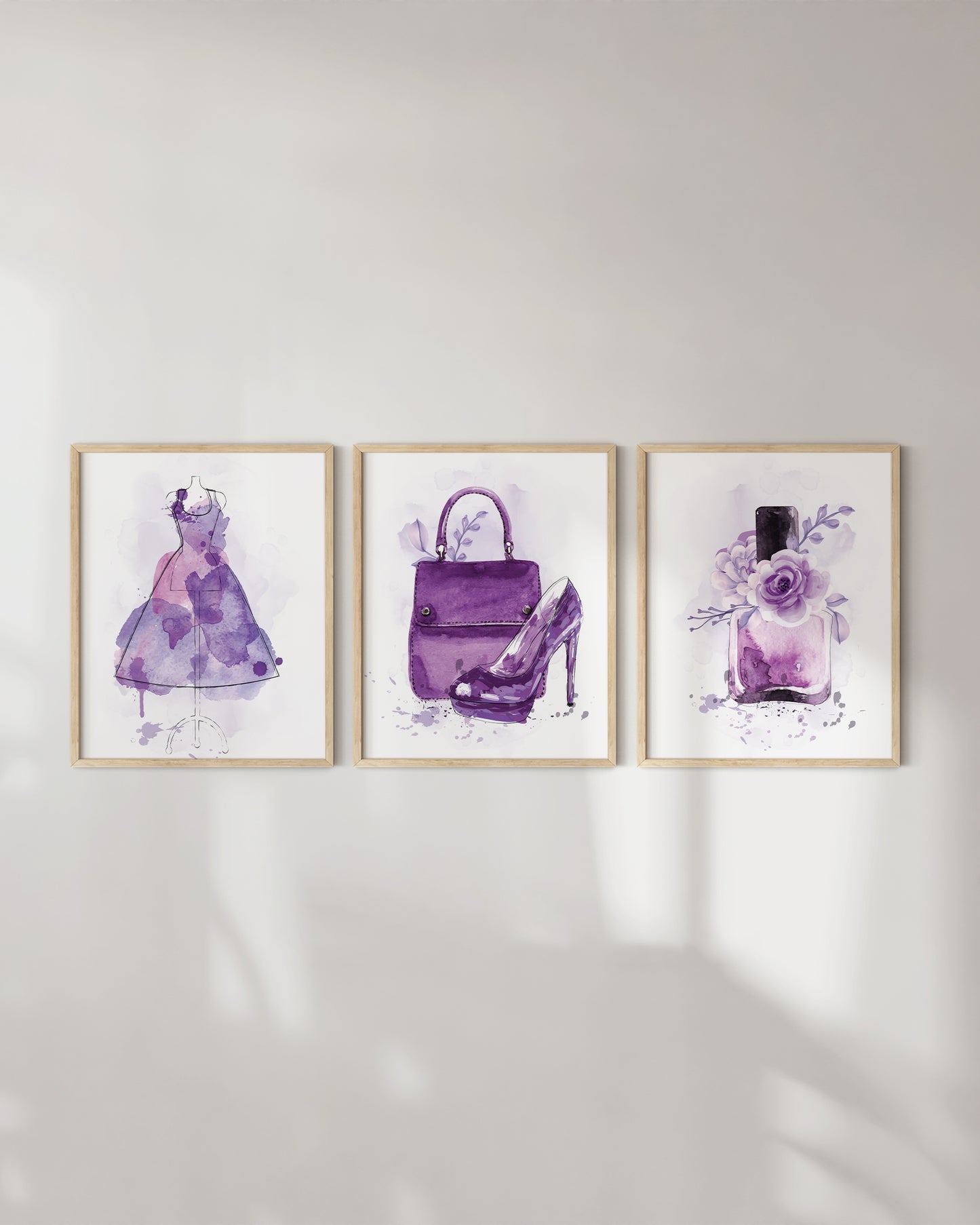 Purple watercolor glam