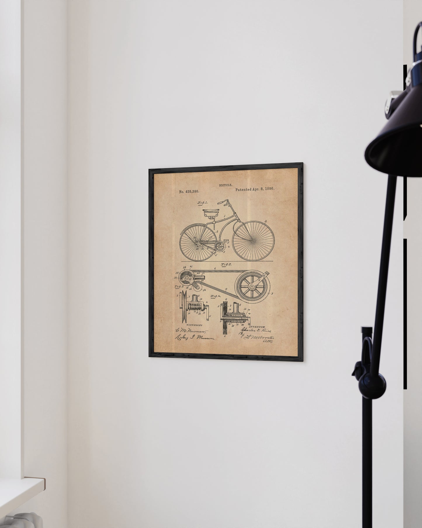 Vintage bicycle patent