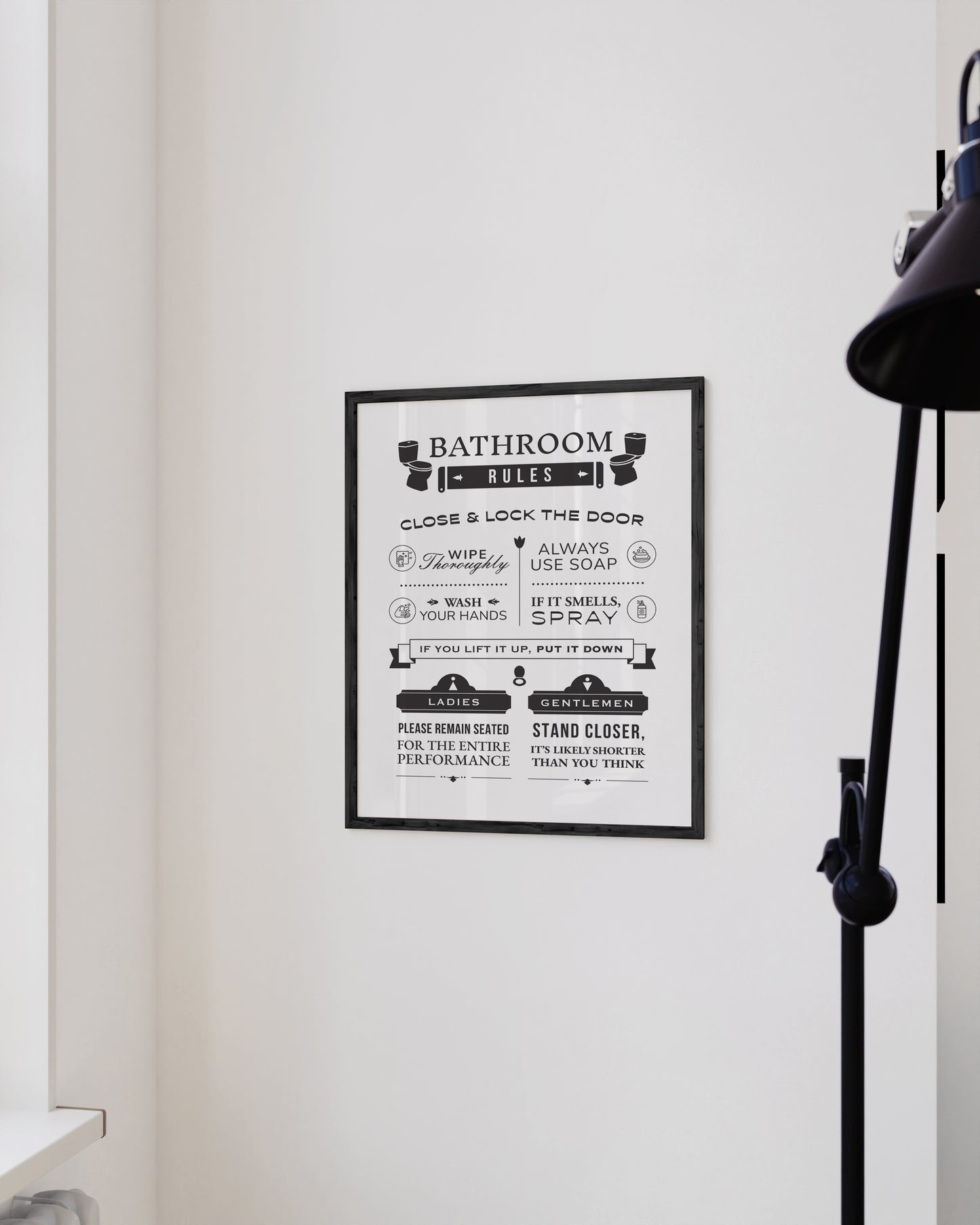 Funny bathroom rules