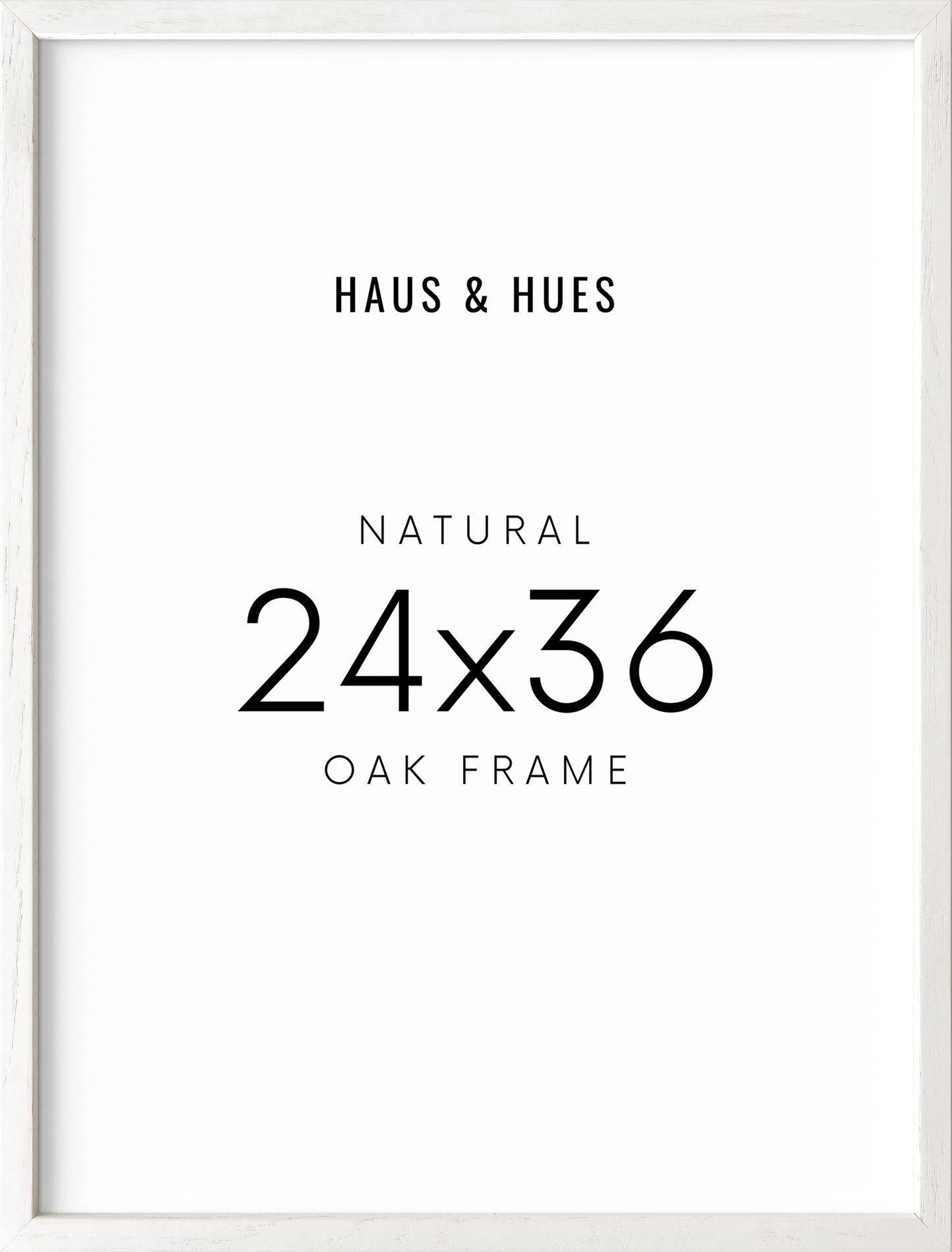 24x36 in, Set of 3, White Oak Frame