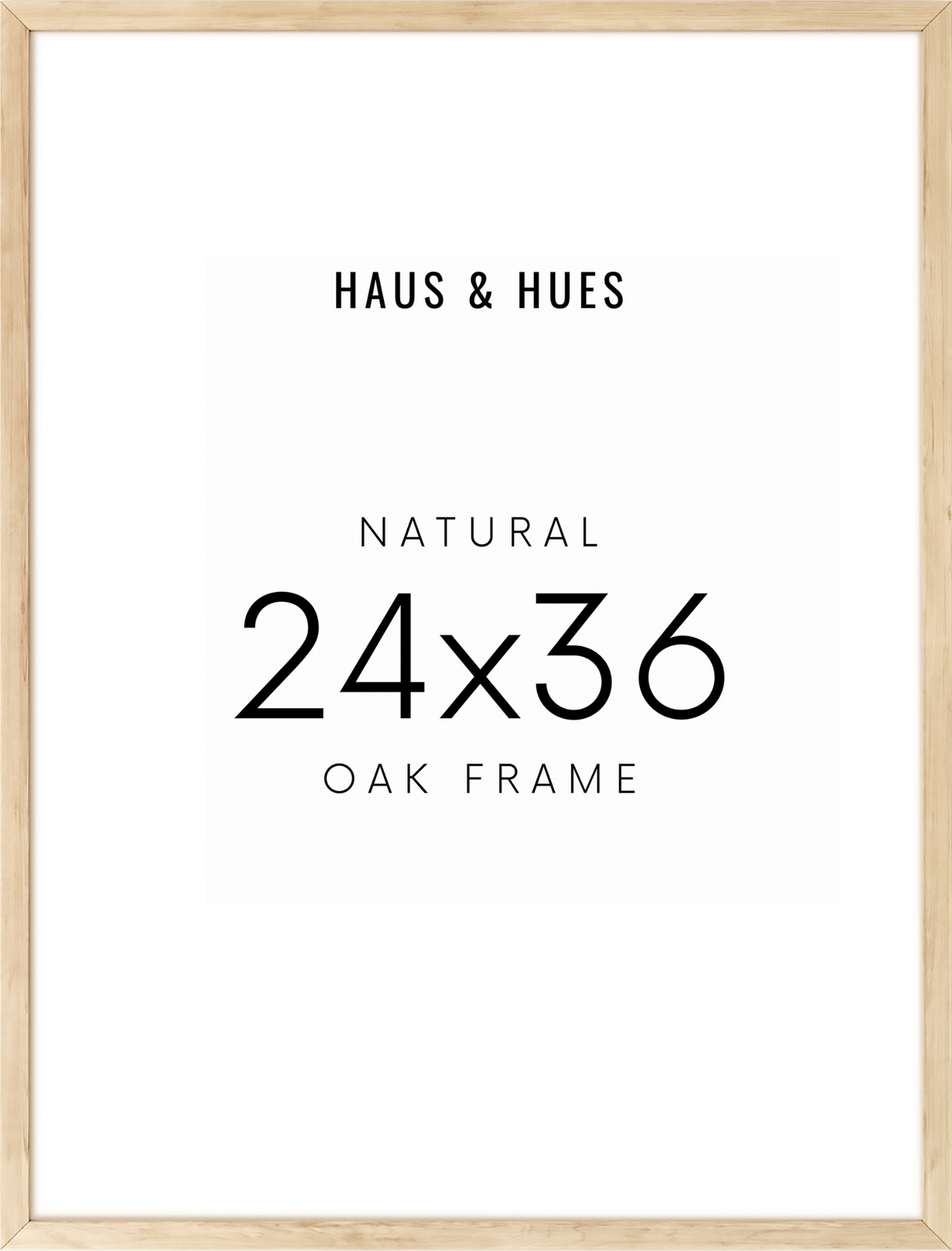 24x36 in, Set of 4, Beige Oak Frame