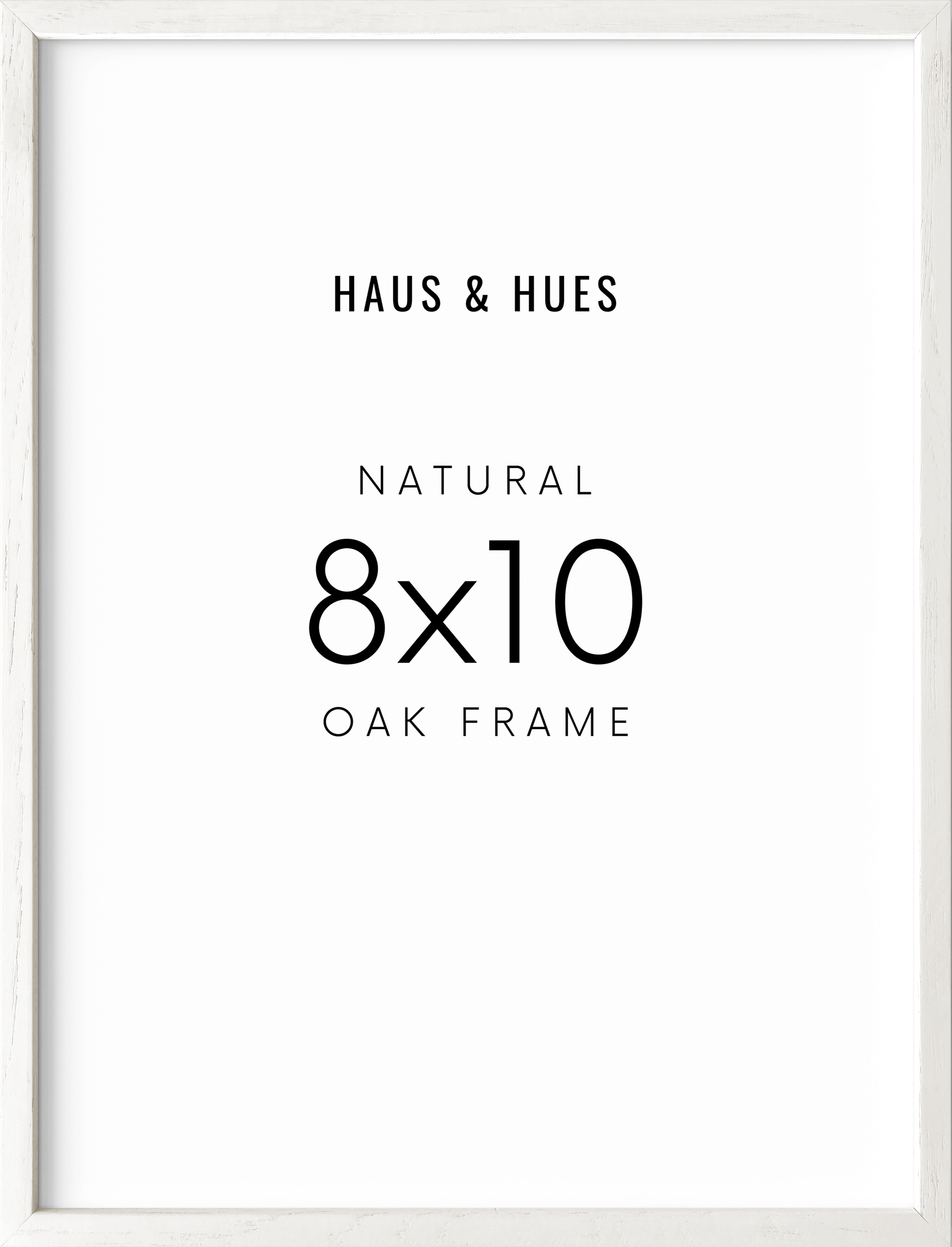 HAUS AND HUES Solid Oak 8x8 Picture Frame Matted to 4x4 - 8x8 Square  White Picture Frames, Square Picture Frame Wood, 8 x 8 Picture Frames with
