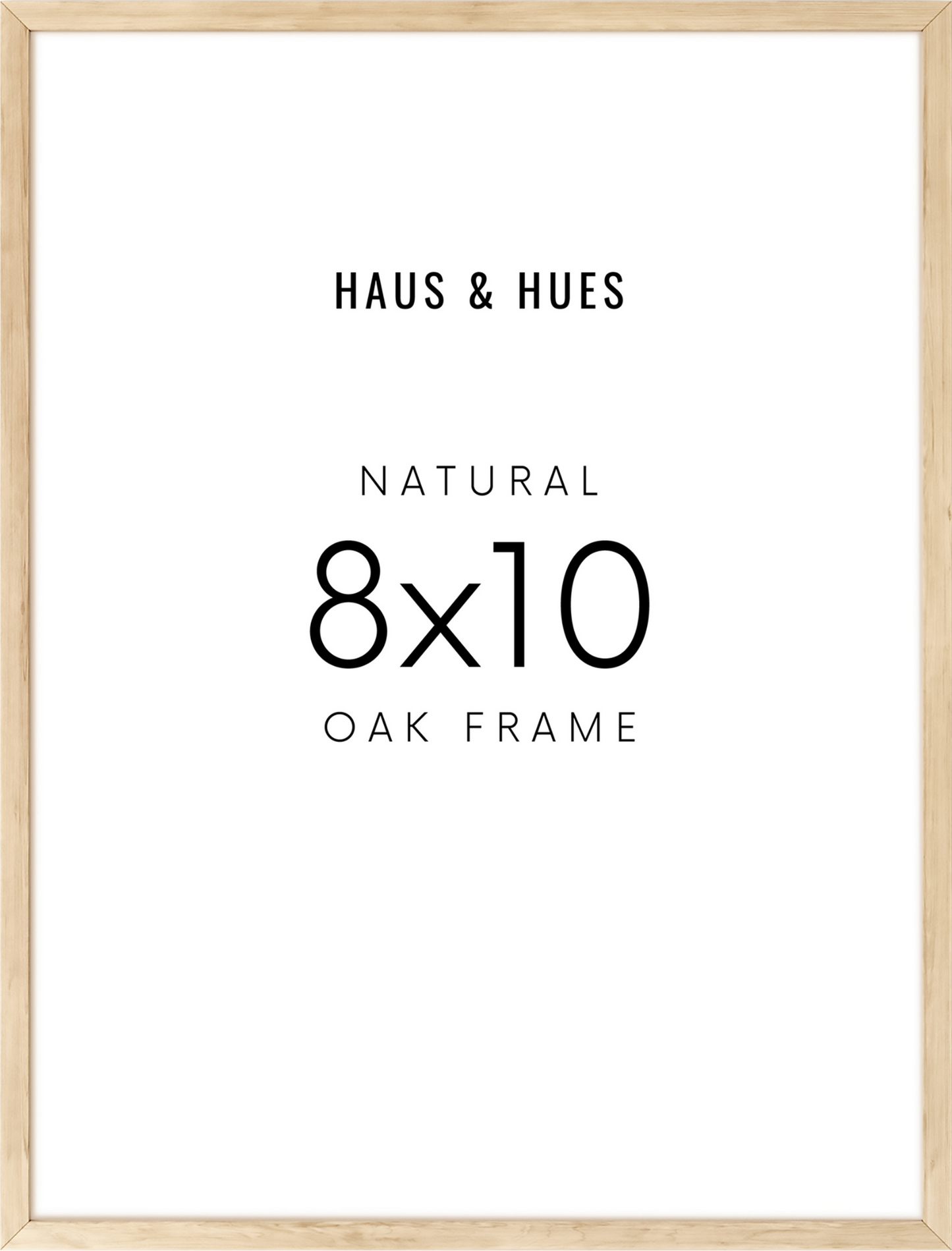 8x10, Beige Oak Plexi Frame
