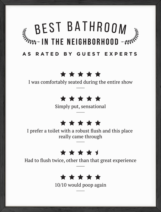 Bathroom ratings