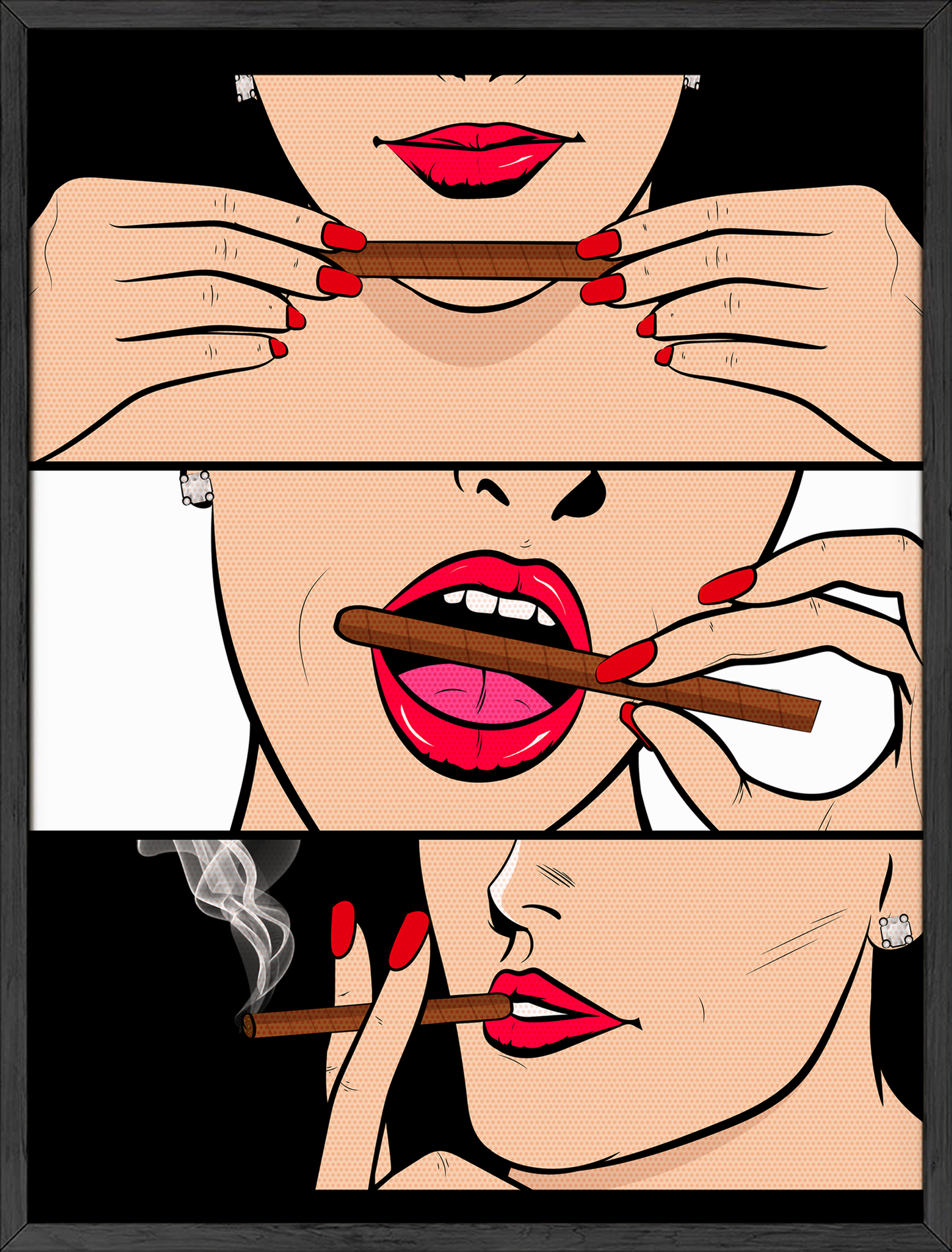 Black Rolling Pop Art