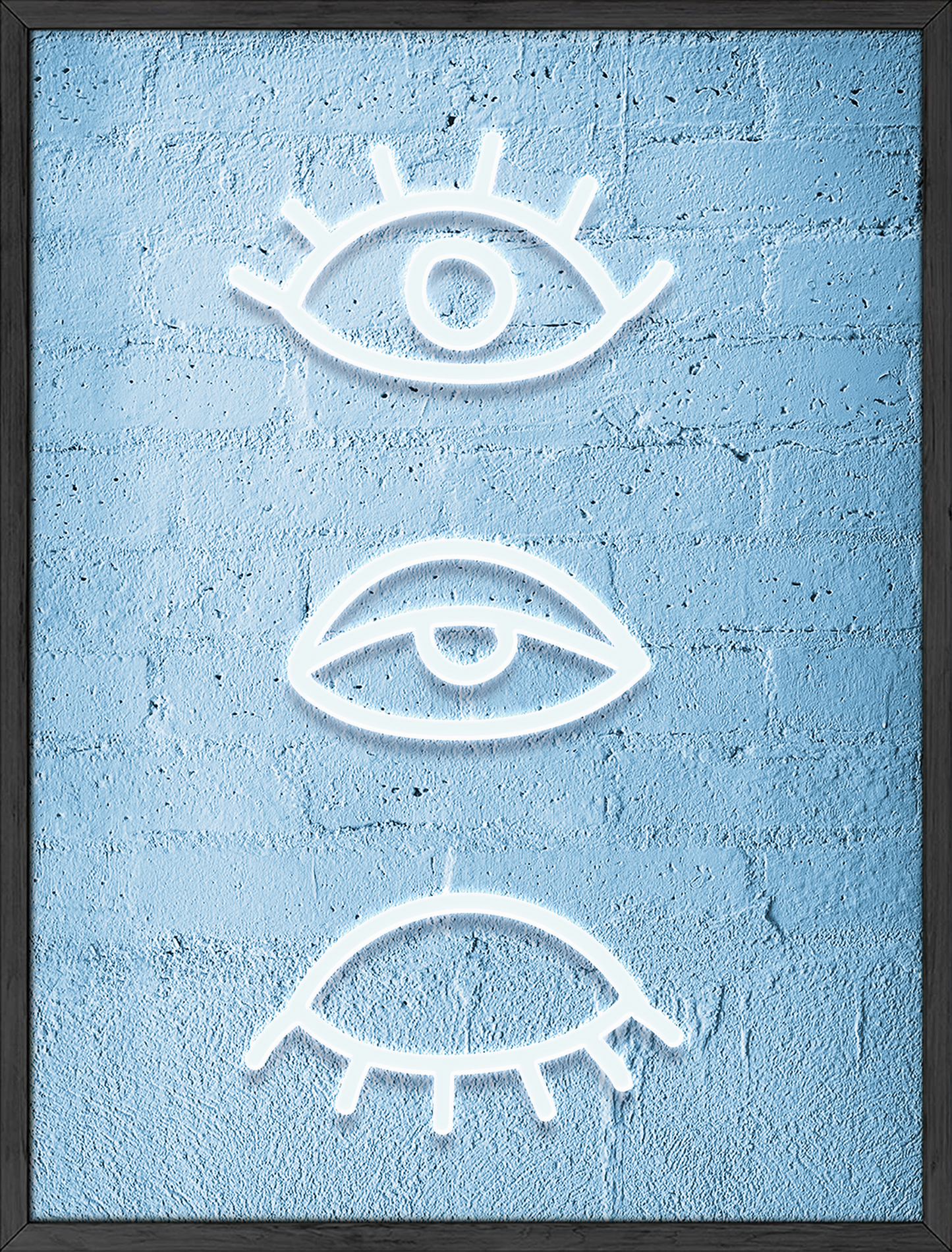 Blue evil eyes