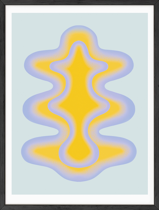 Blue and yellow shape