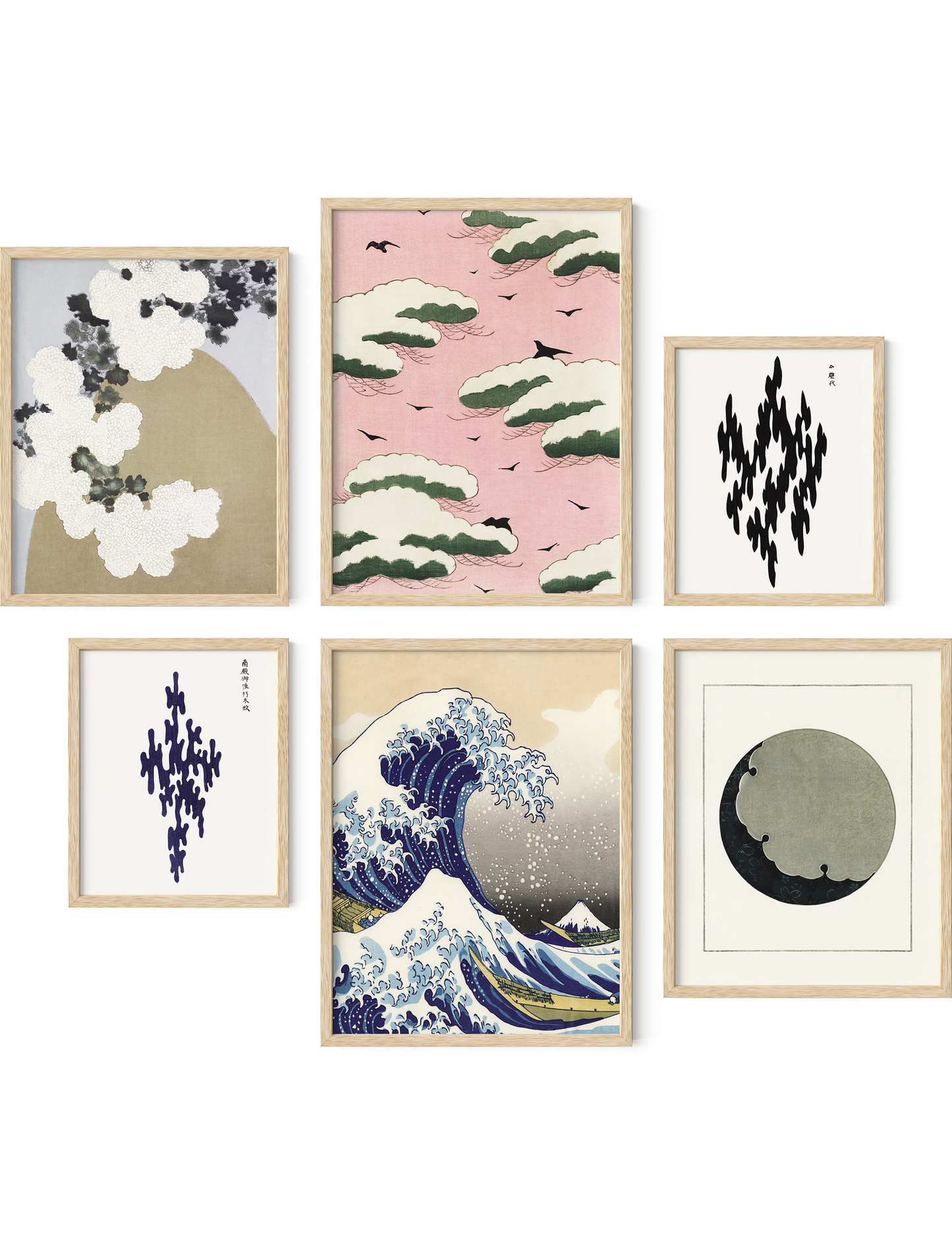 Japanese gallery wall