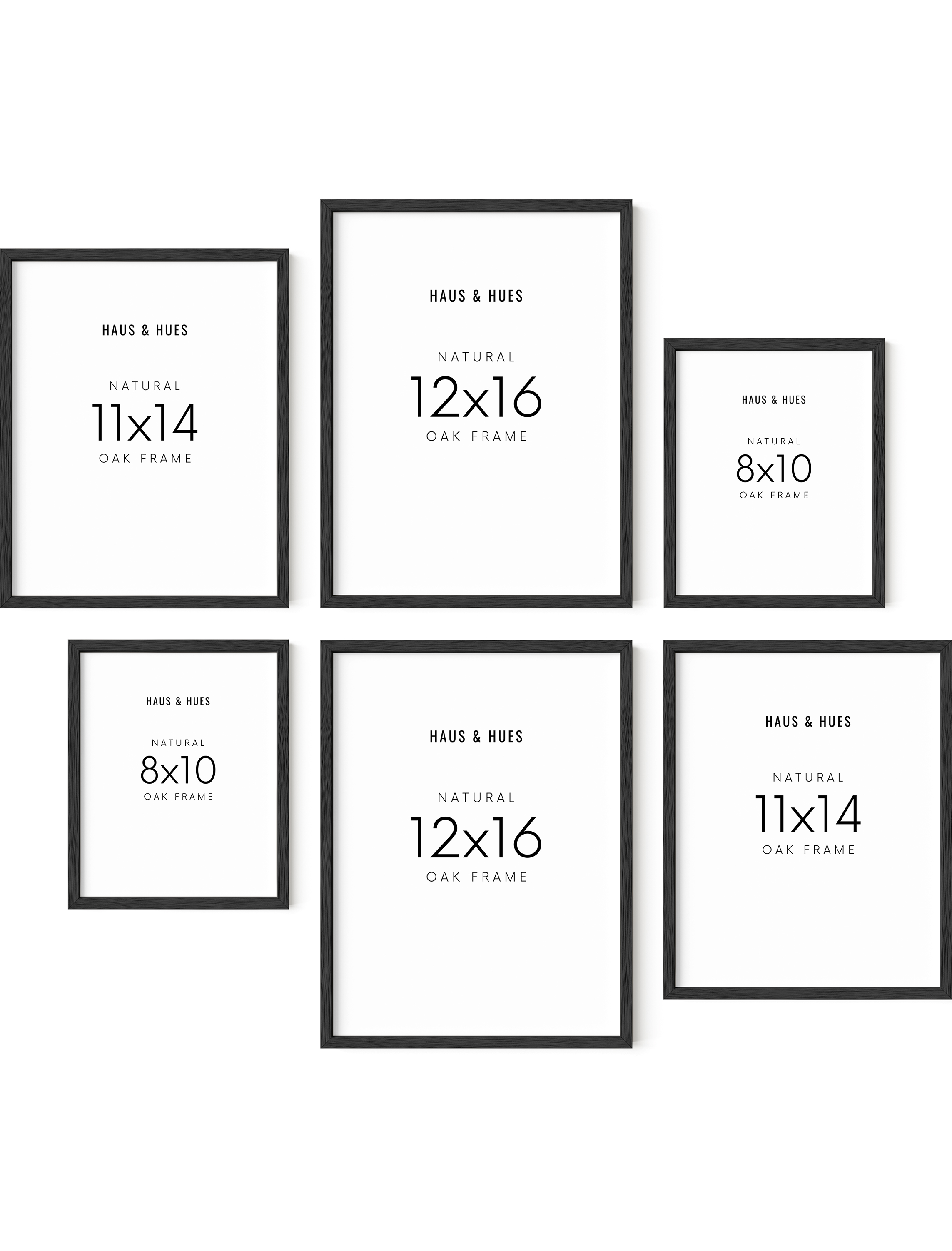 Haus and Hues Set of 3 12x16 White Frames - Picture Frames 12x16