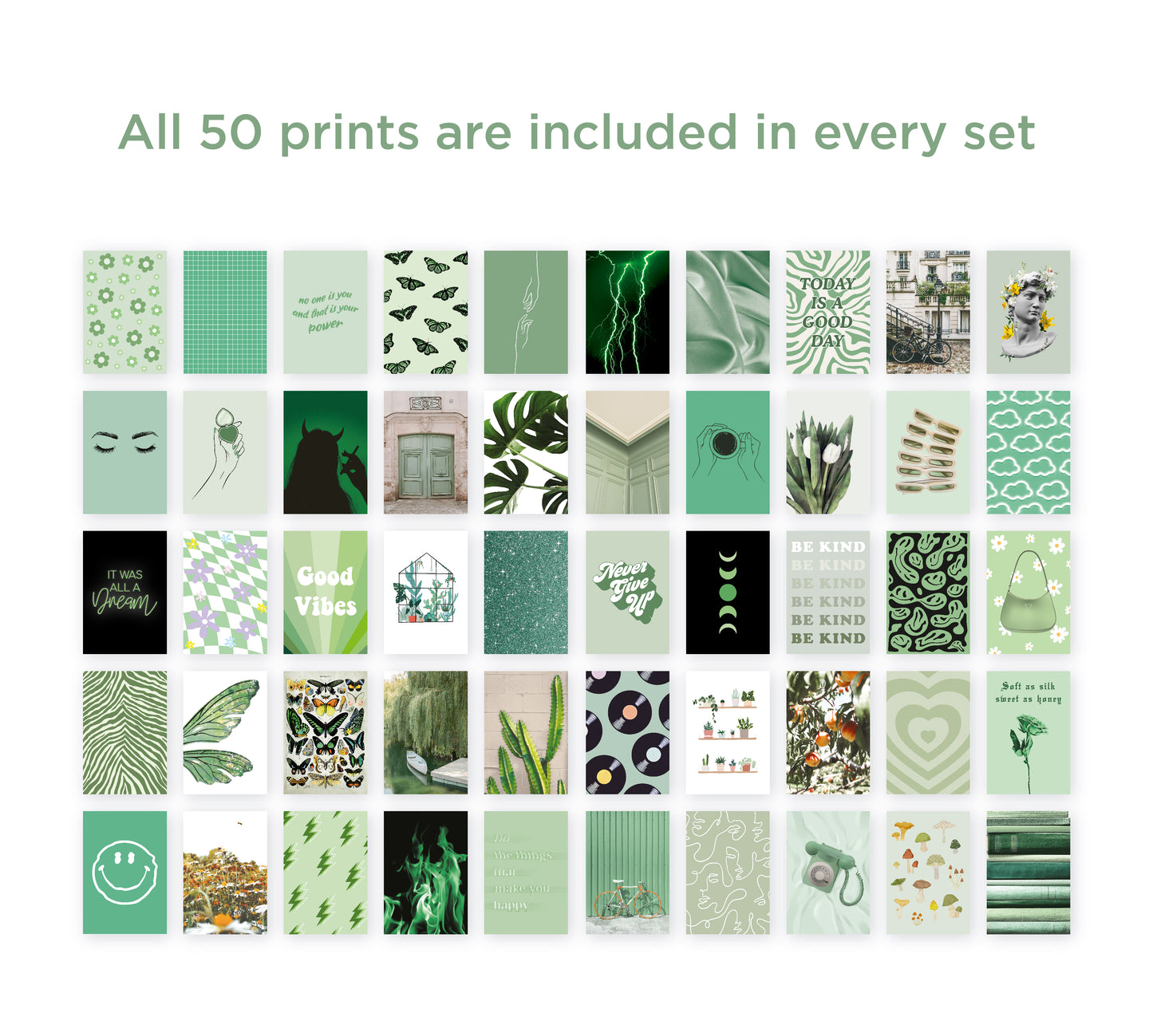 Sage green collection