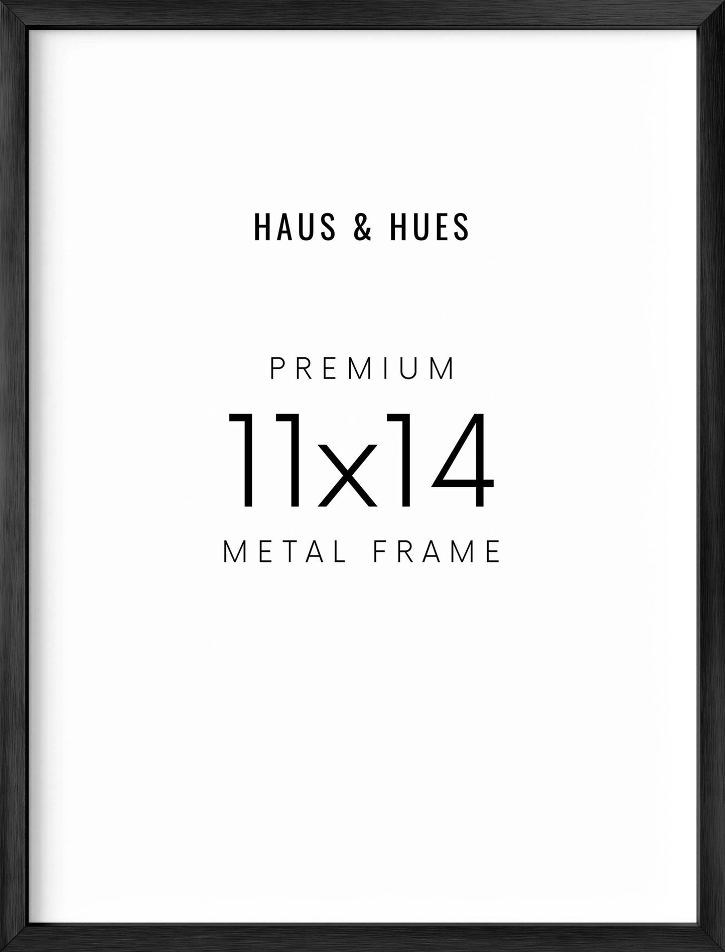 11x14, Black Aluminum Plexi Frame