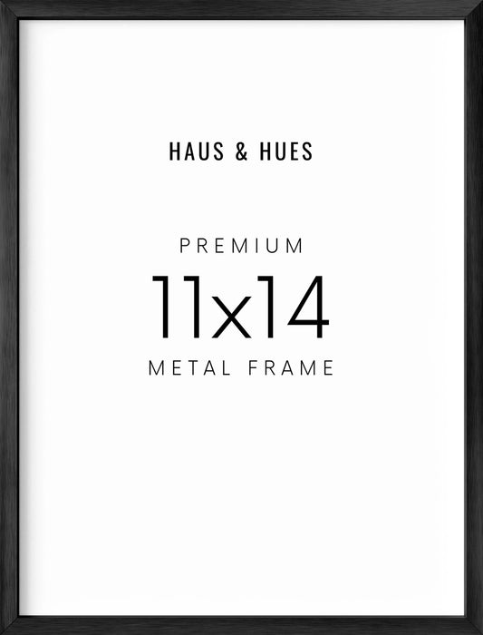 11x14 in, Set of 6, Black Aluminum