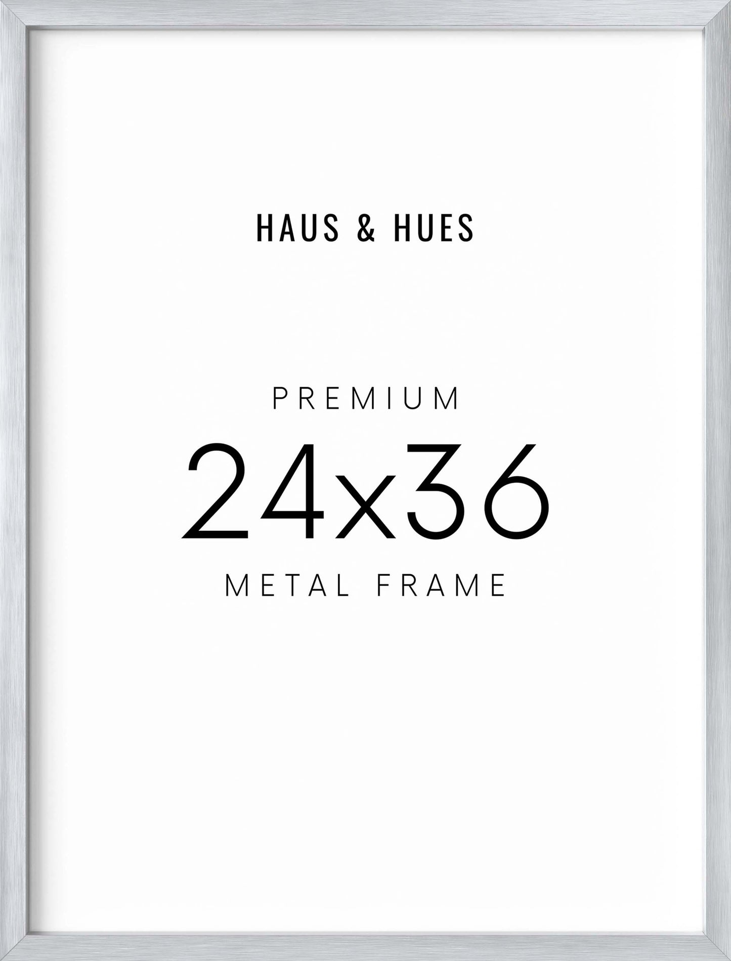 24x36, Silver Aluminum Plexi Frame