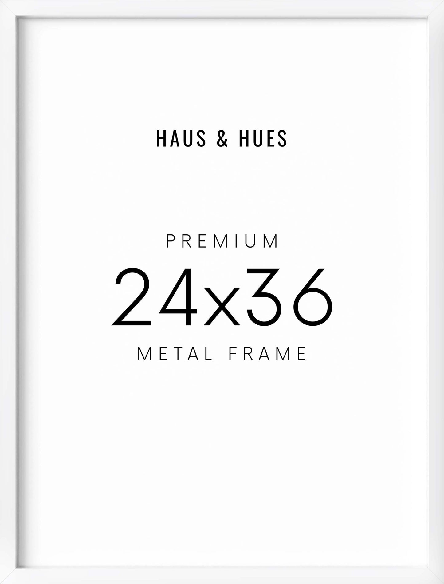 24x36 in, Individual, White Aluminum
