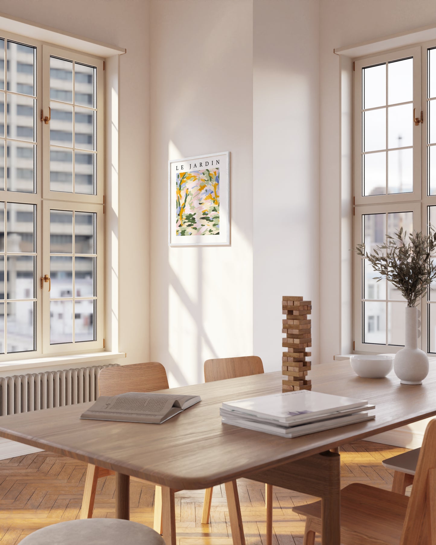 16x20, White Oak Plexi Frame