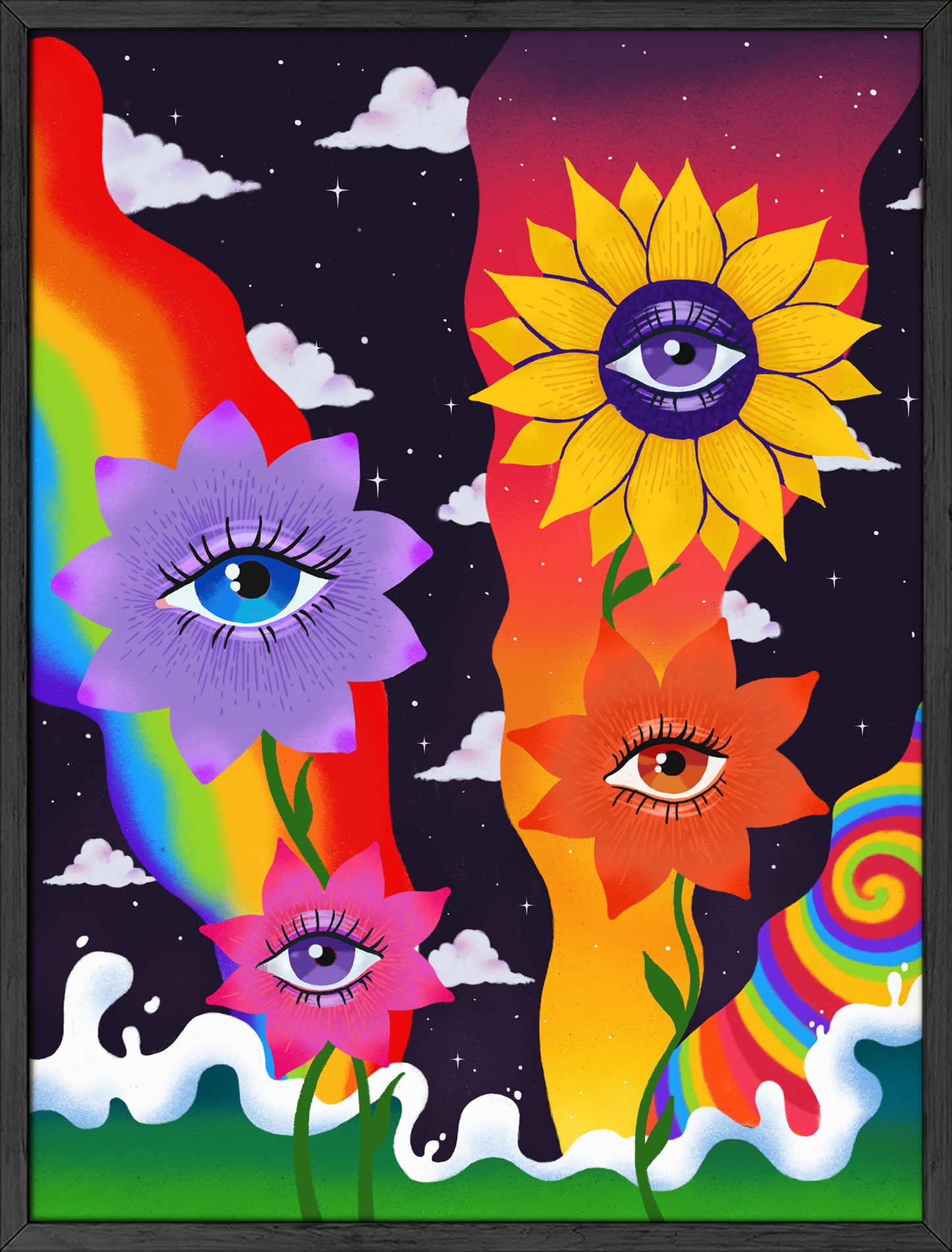 Floral eyes