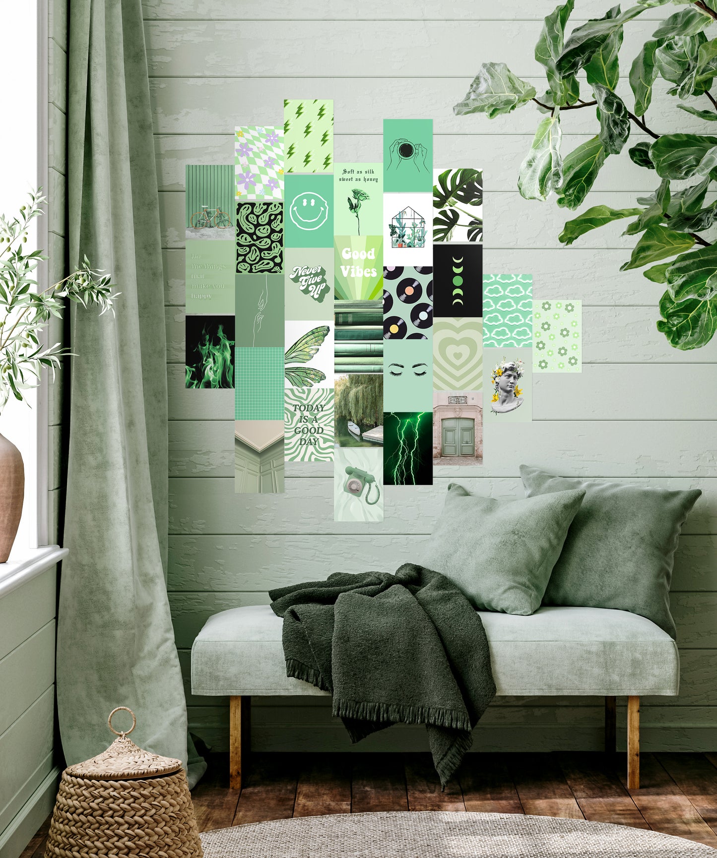 Sage green collection