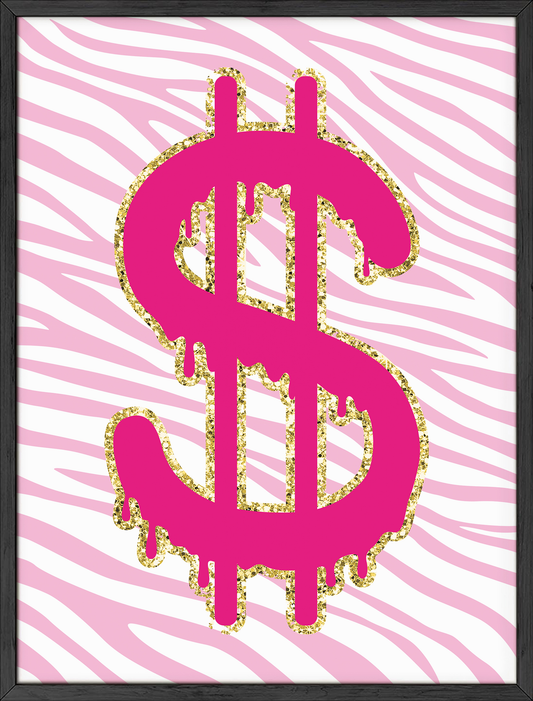 Zebra money sign
