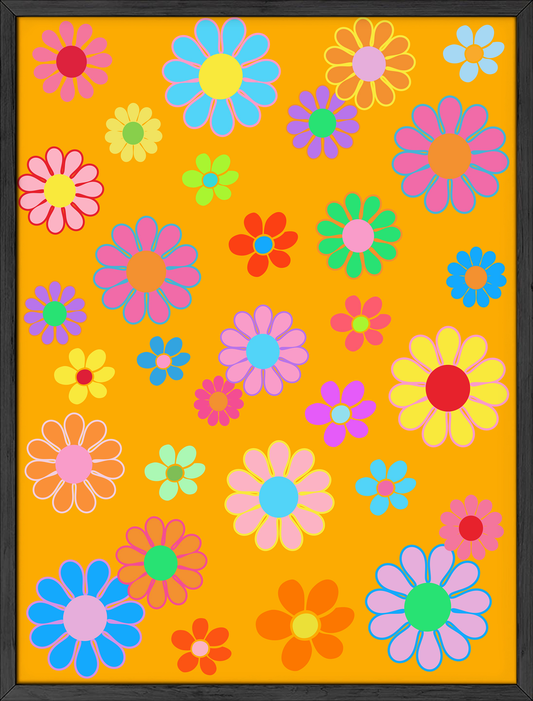 Colorful daisies
