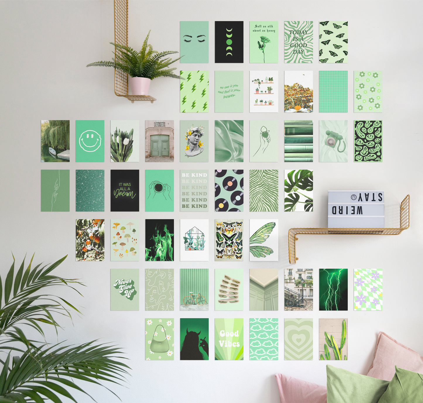Sage green collection