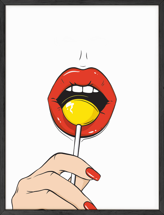 Yellow lollipop