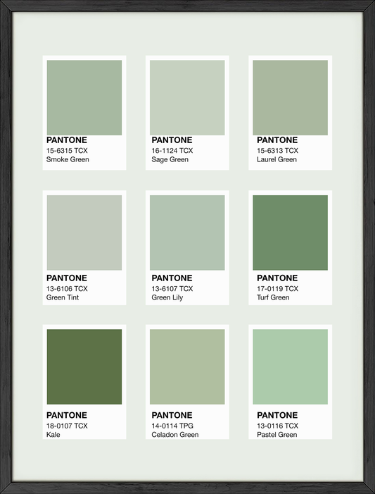 Pantone green shades