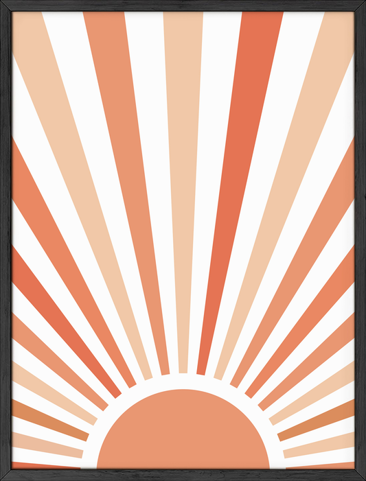 Peach rising sun