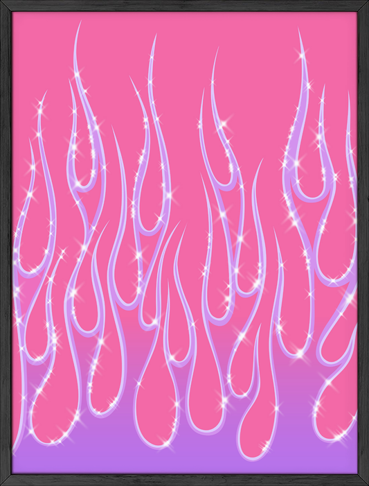Glitter flames