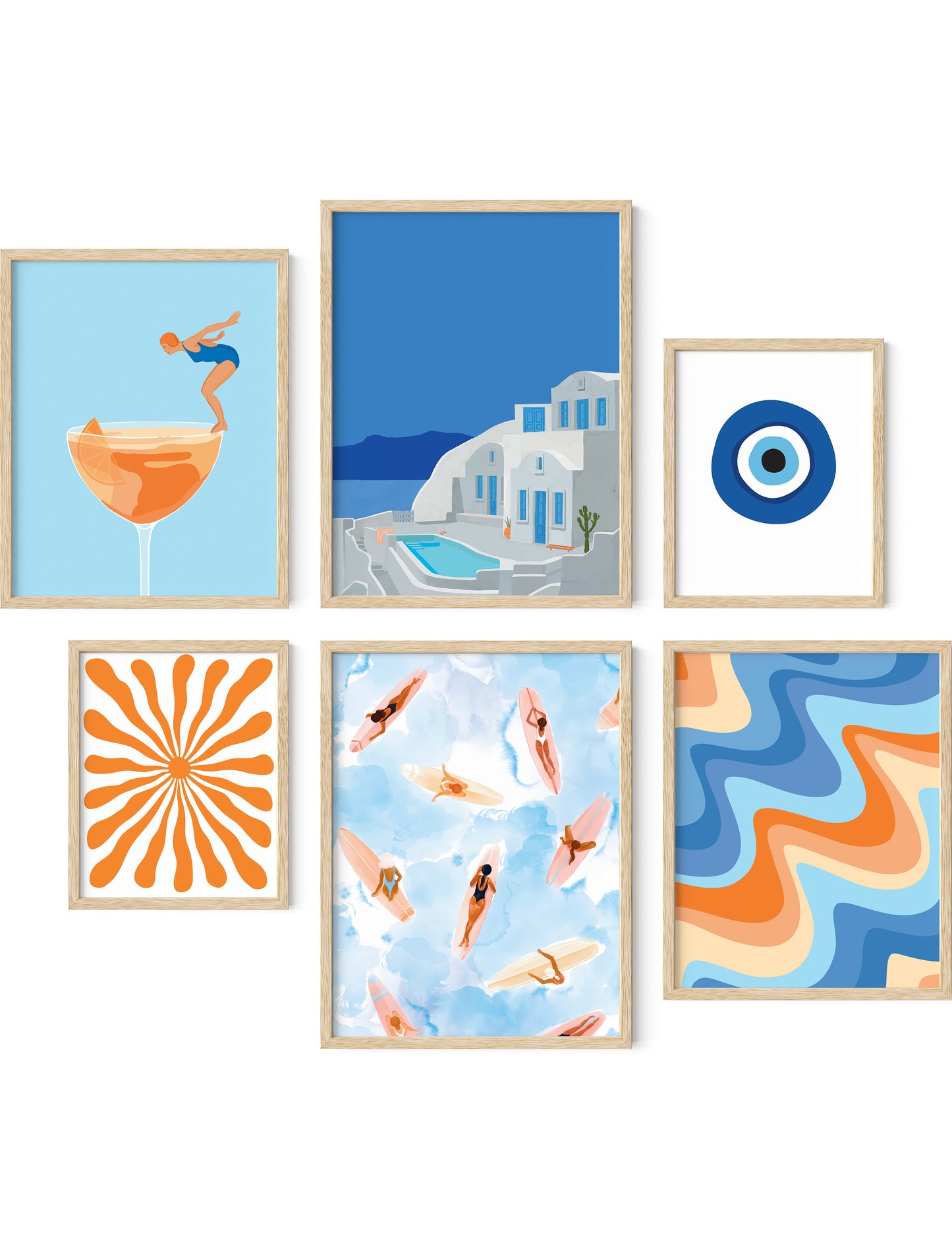 Summer gallery wall