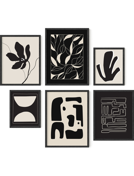 Abstract gallery wall