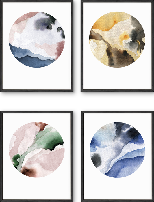 Watercolor circles