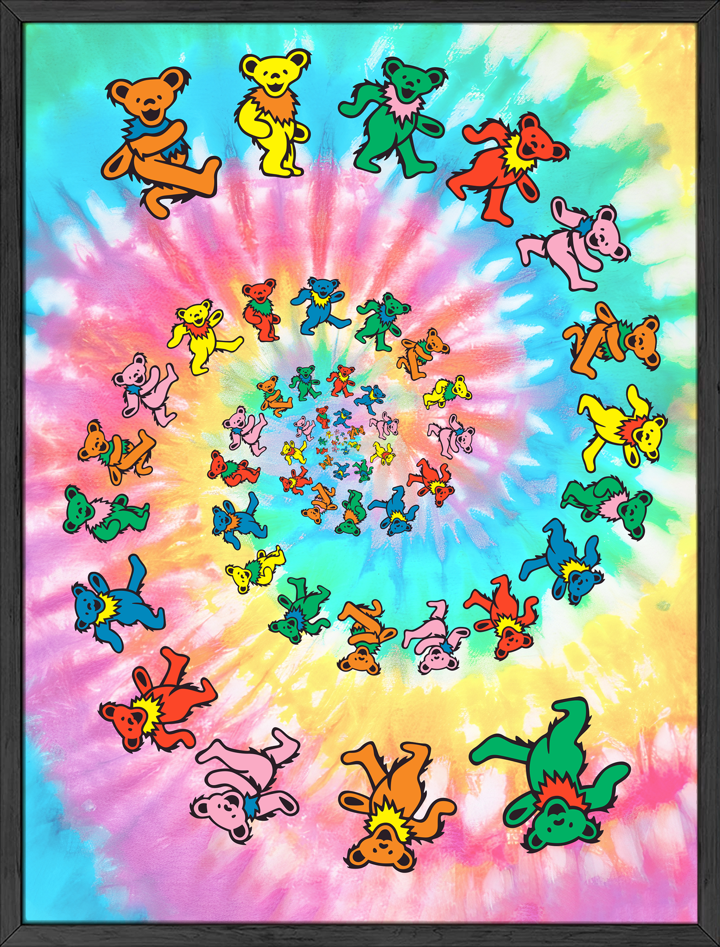 Tie dye bears