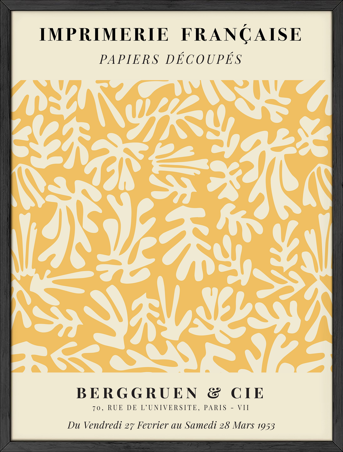 Yellow matisse cutouts