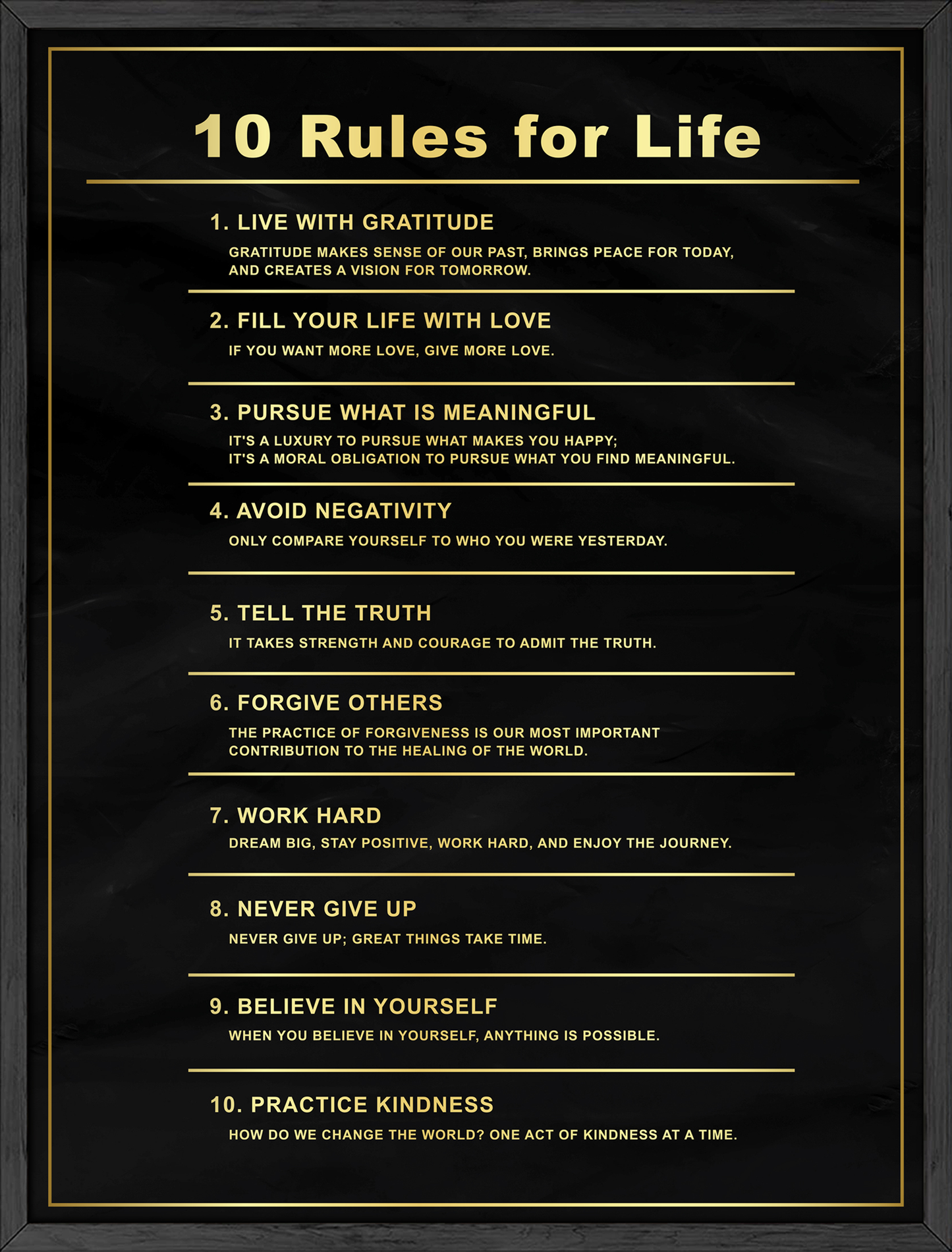 10 rules for life