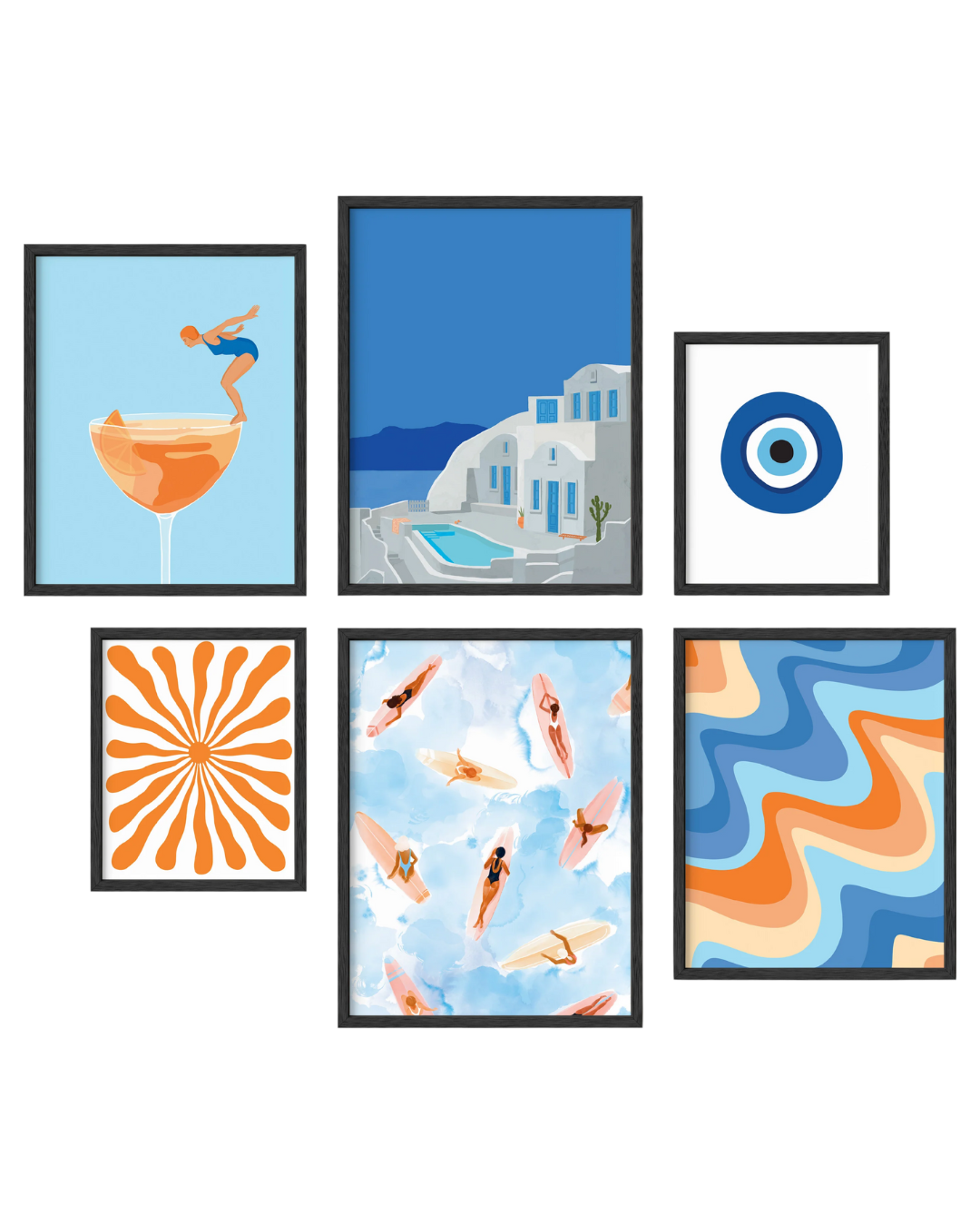 Summer gallery wall
